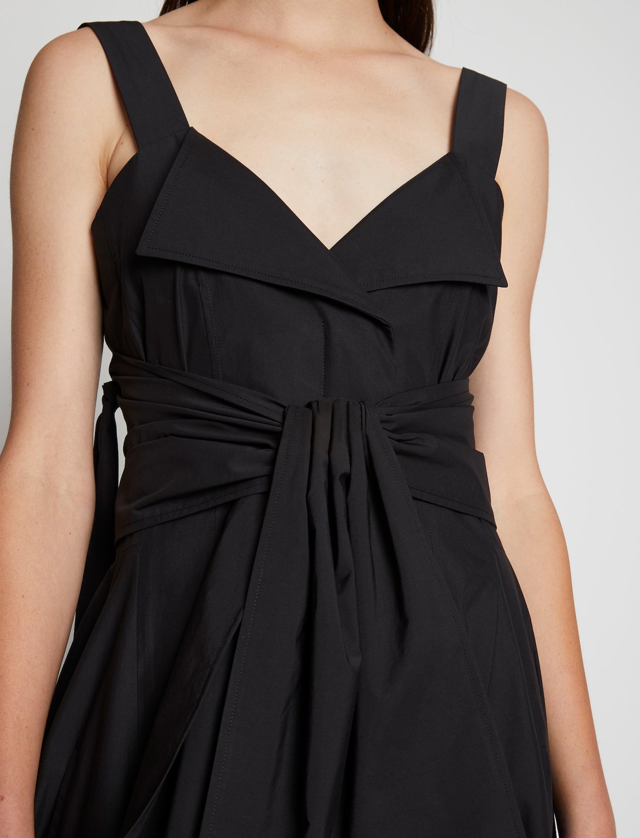 Poplin Waist Tie Dress #3