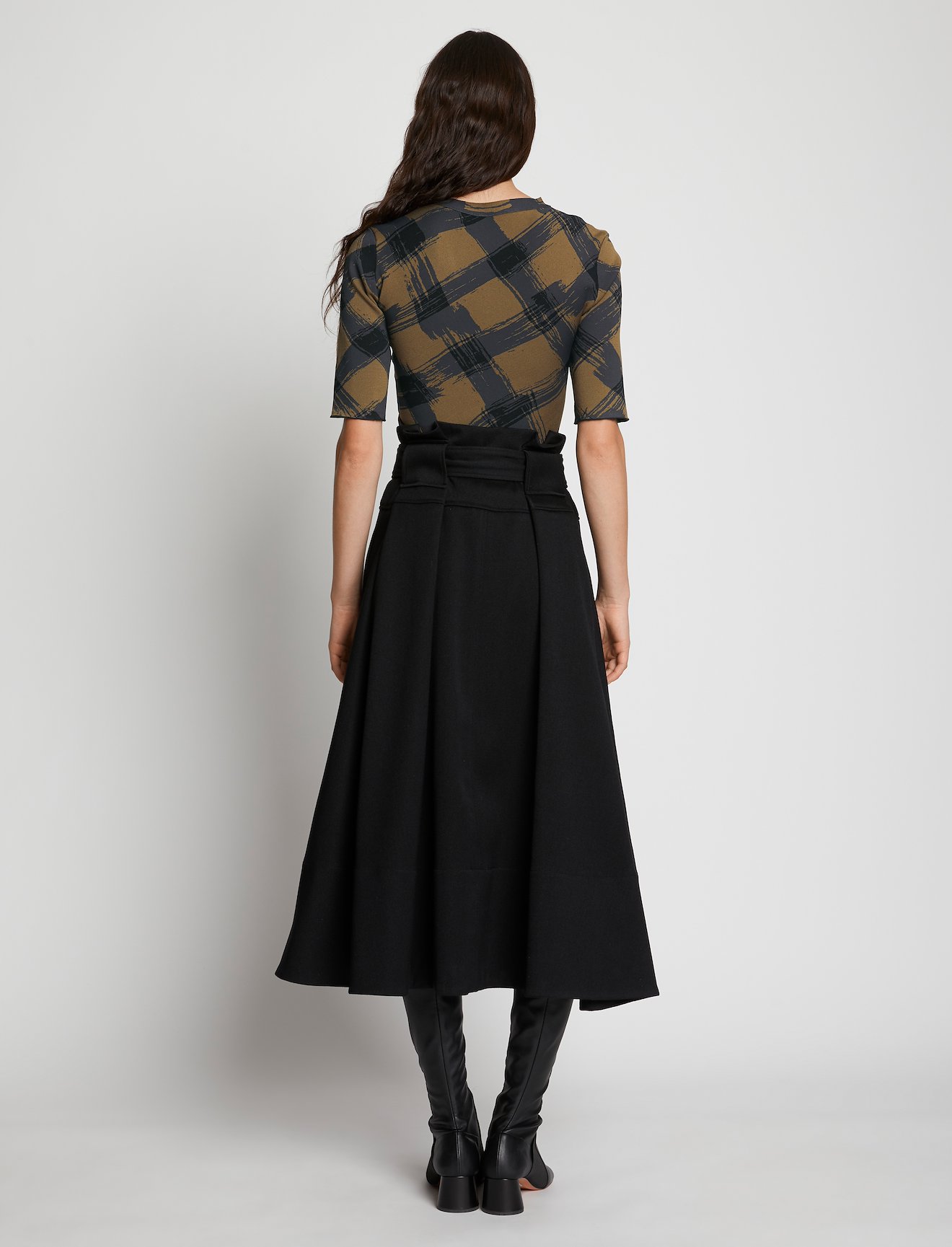 Gingham Jacquard Top #3