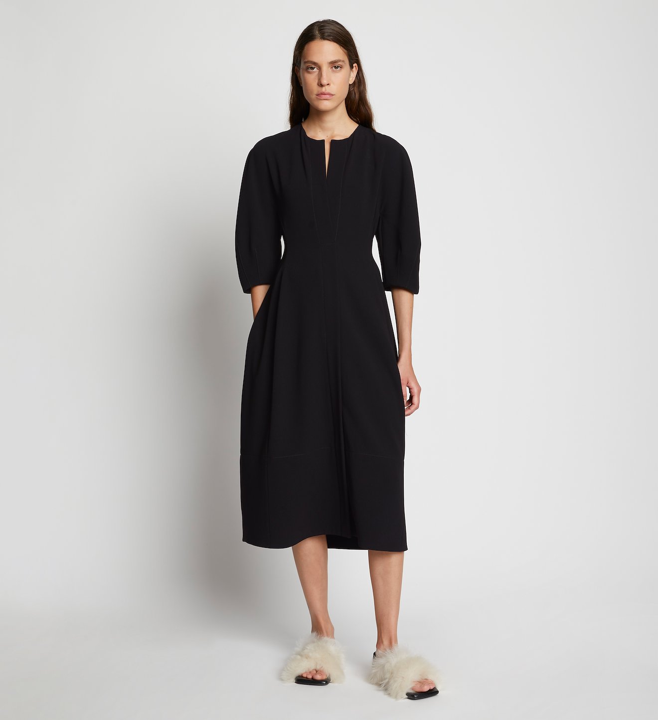 Matte Crepe Dress