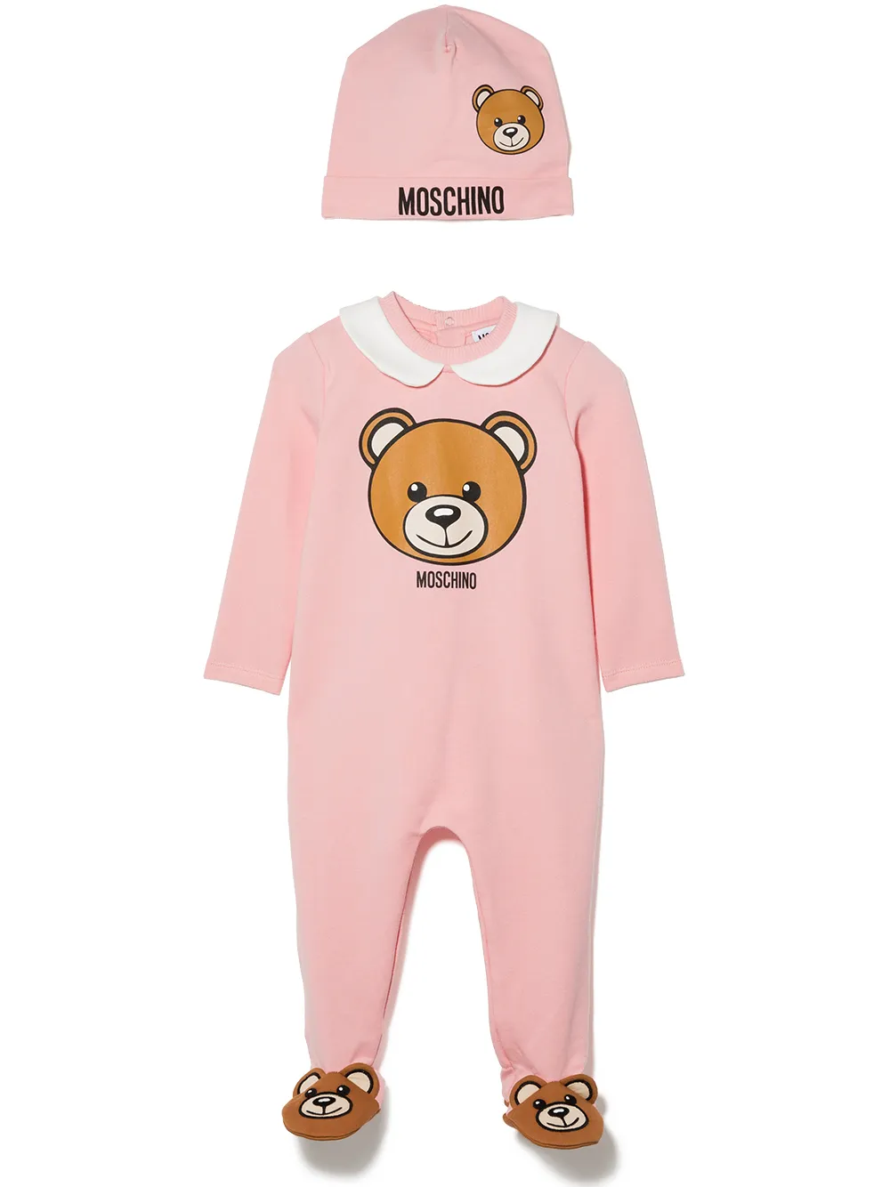 фото Moschino kids комплект teddy bear из комбинезона и шапки