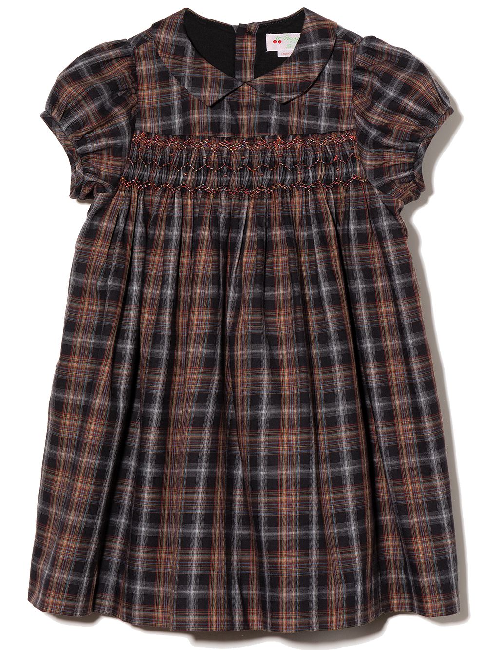 Bonpoint check-pattern short-sleeve Dress - Farfetch