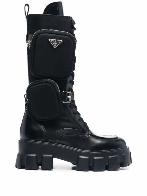 prada monolith boots farfetch