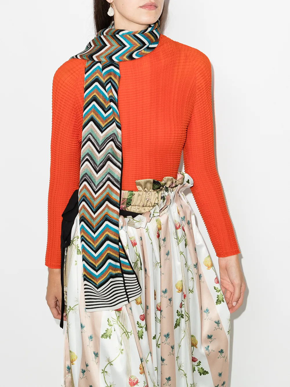фото Missoni шарф с узором зигзаг