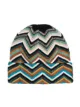 Missoni zigzag pattern knit beanie