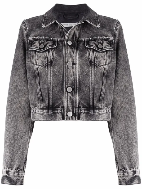 Faded grey denim jacket Clearance