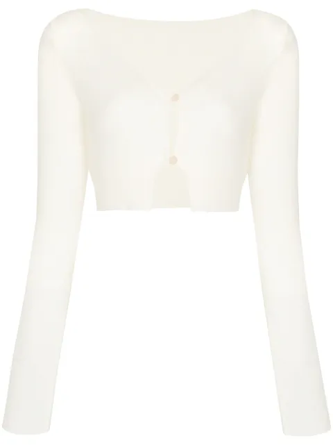 Jacquemus Alzou cropped V-neck cardigan