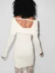 Jacquemus Gestricktes Kleid mit Bardot-Ausschnitt