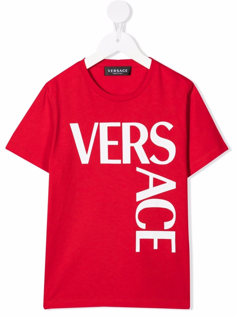 VERSACE LOGO-PRINT COTTON T-SHIRT