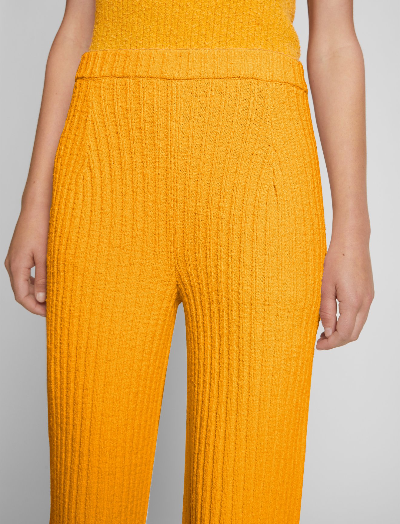 Melange Boucle Knit Pants #3