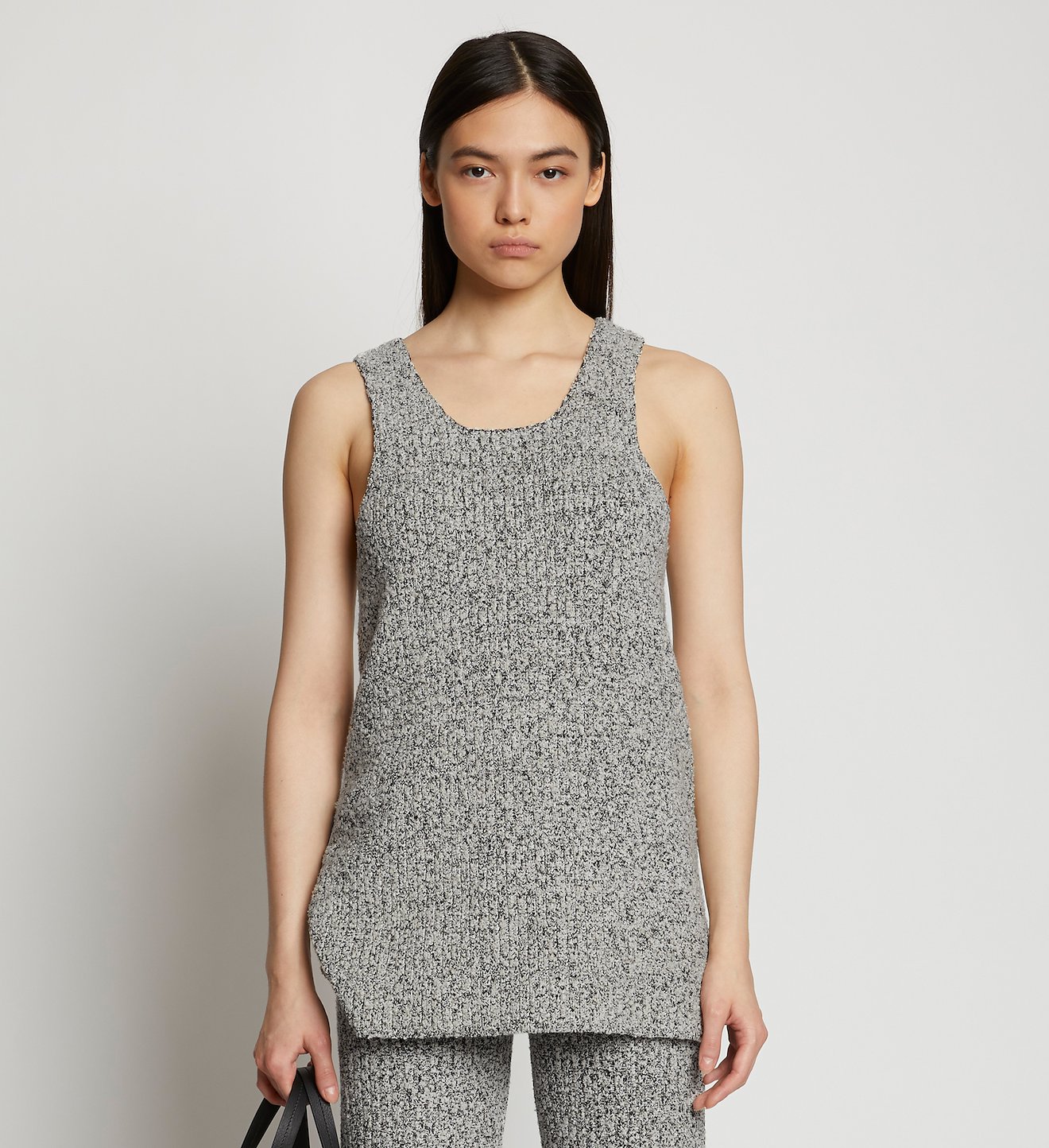 Melange Boucle Knit Tank