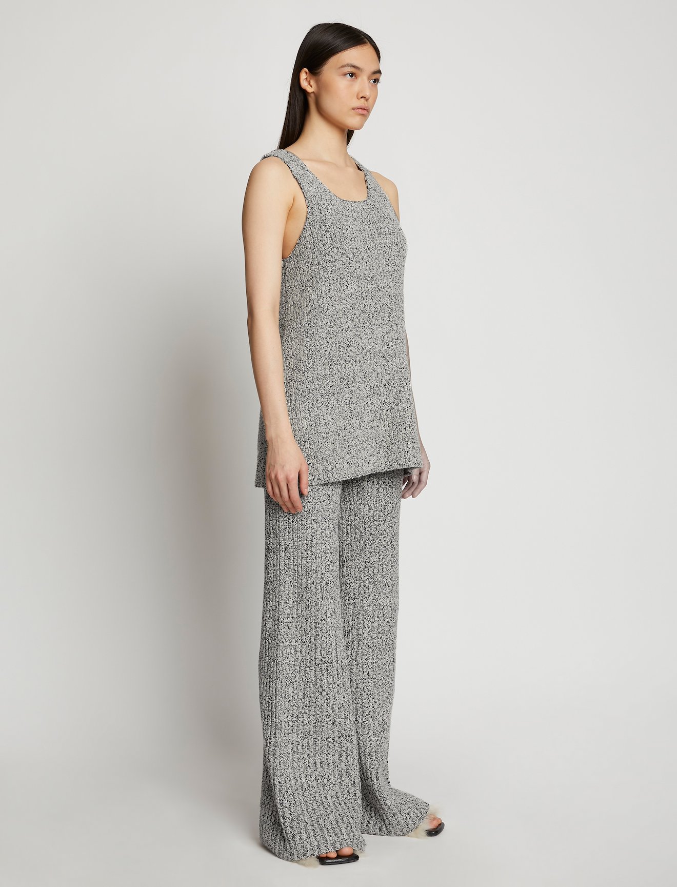 Melange Boucle Knit Tank #2