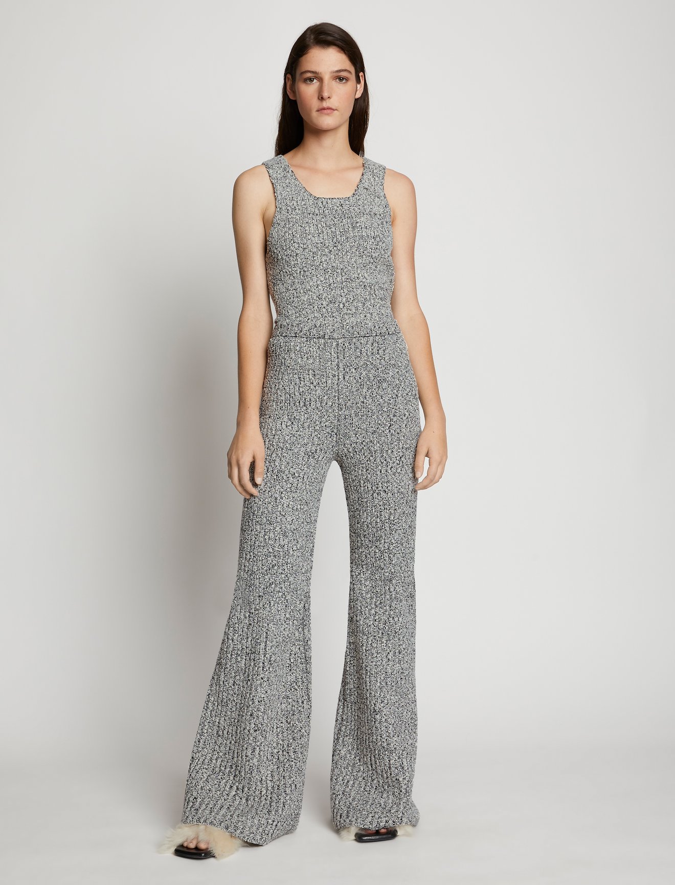 Melange Boucle Knit Pants #4
