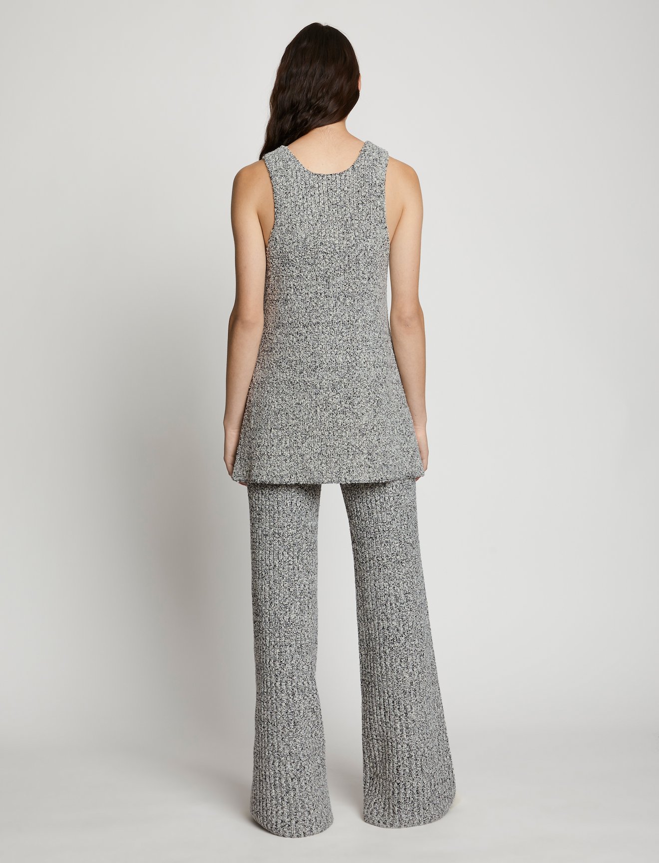 Melange Boucle Knit Pants #1