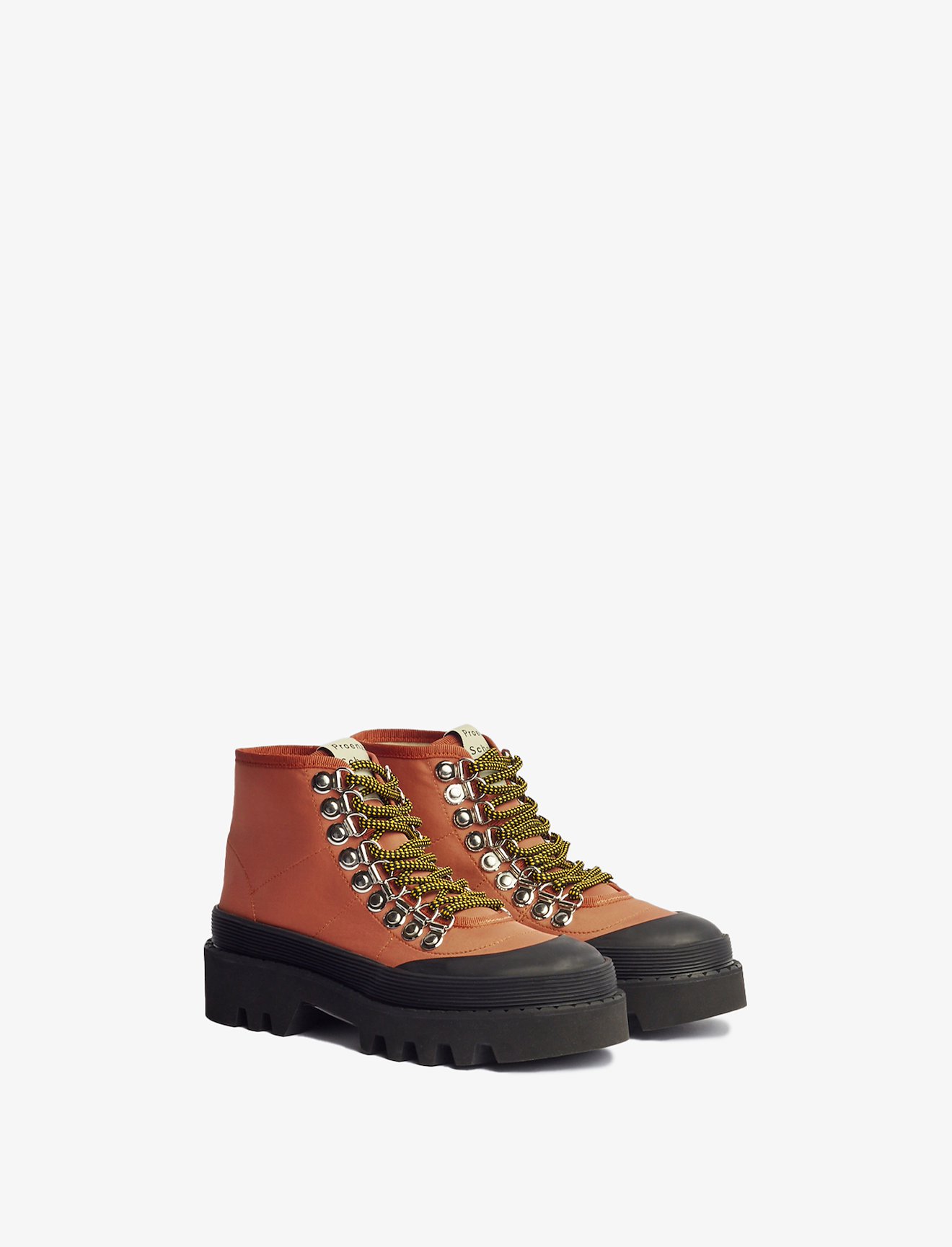 City Lug Sole Boots in orange Proenza Schouler