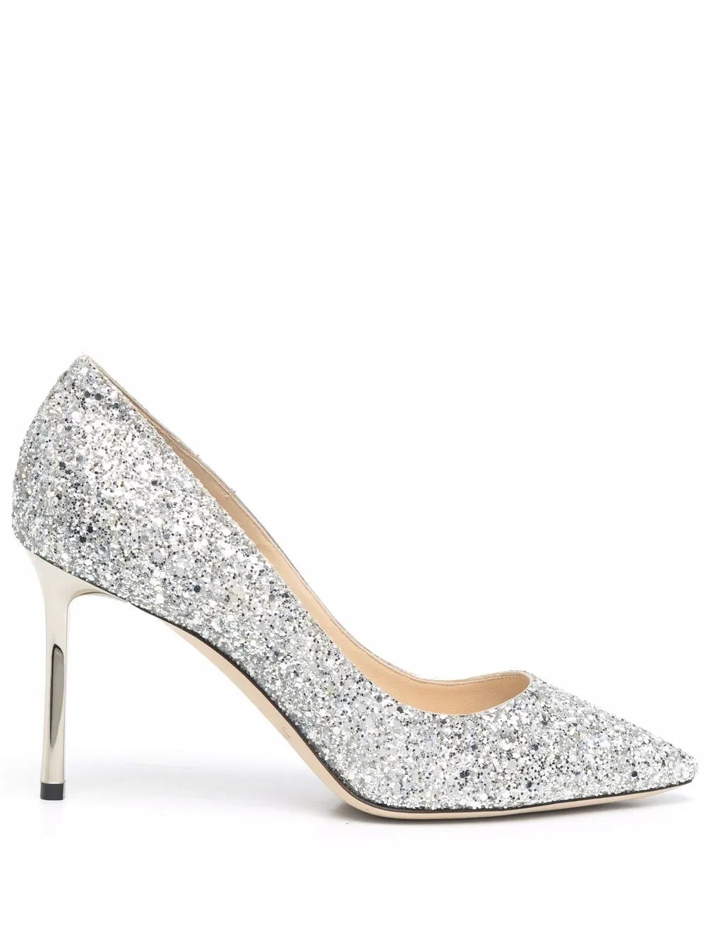 фото Jimmy choo туфли-лодочки с заостренным носком и блестками