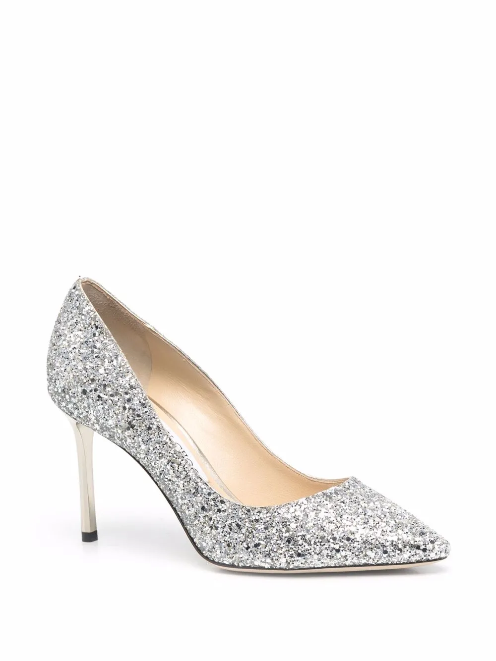 фото Jimmy choo туфли-лодочки с заостренным носком и блестками