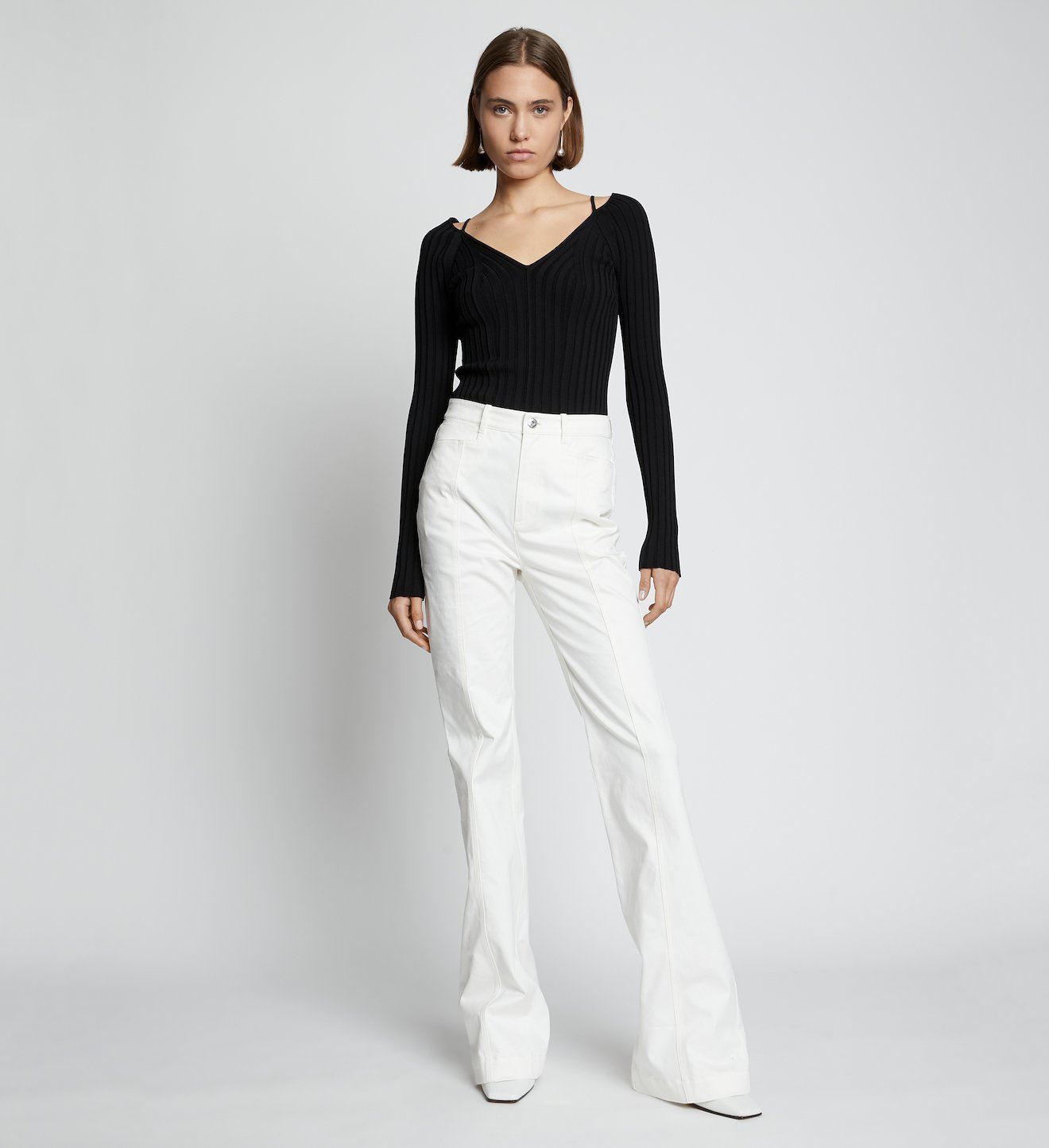 Cotton Twill Full Leg Pants