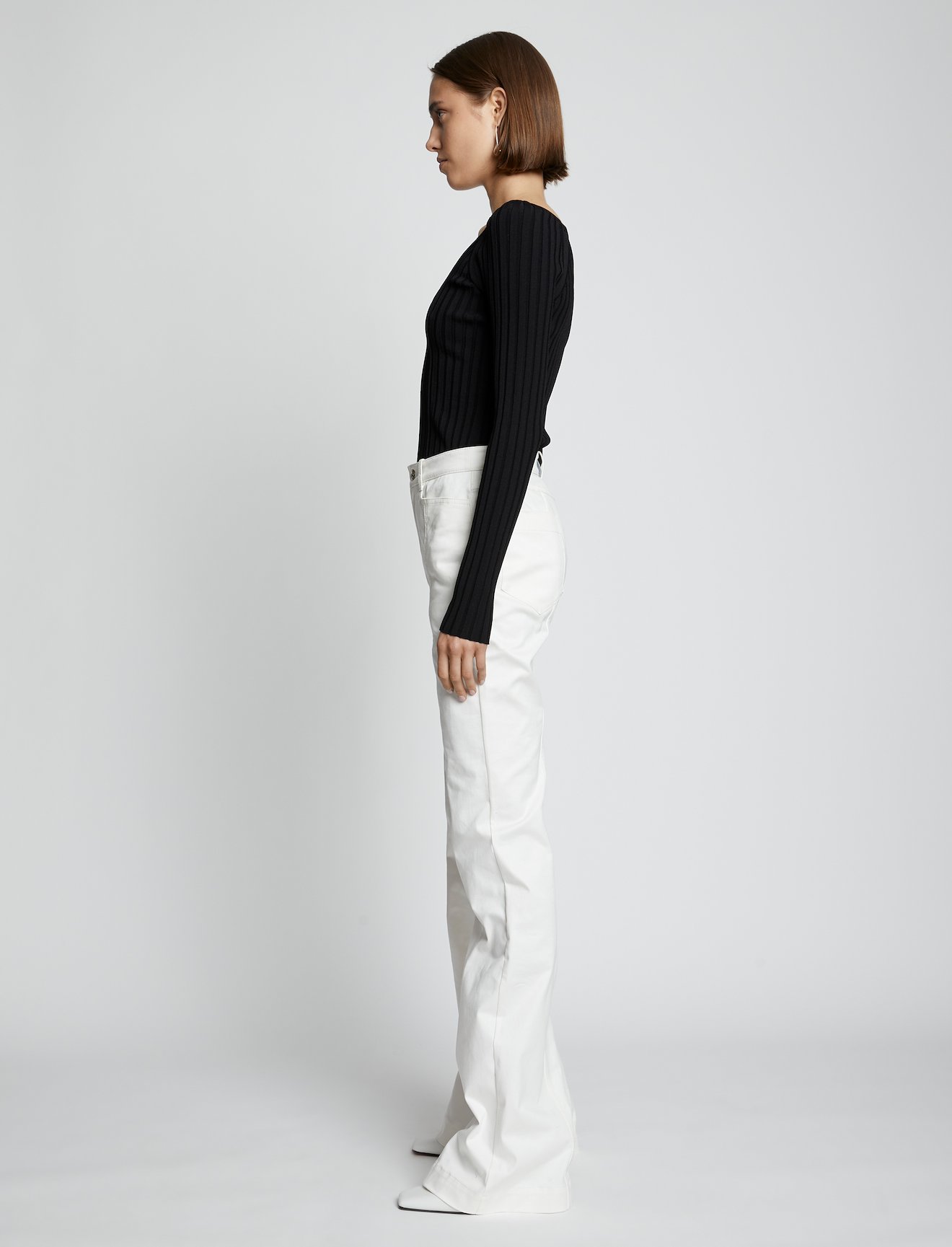 Cotton Twill Full Leg Pants #1
