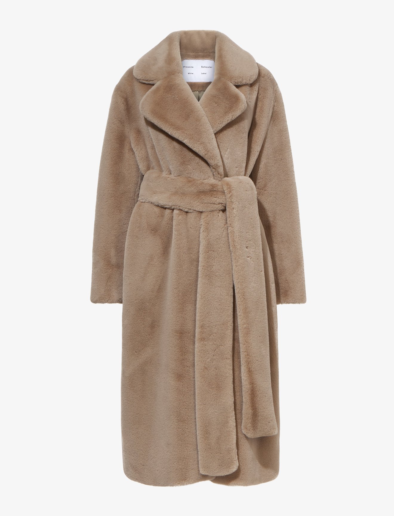 Faux Fur Belted Coat #4