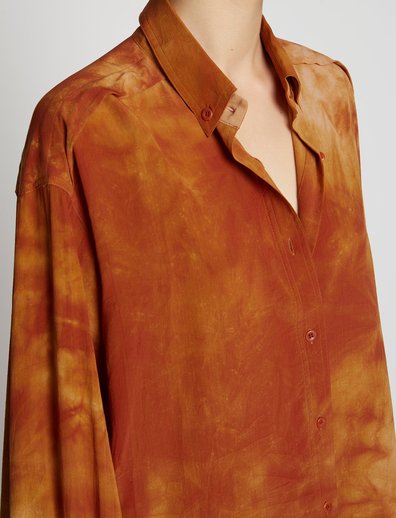 Tie Dye Silk Shirt #4