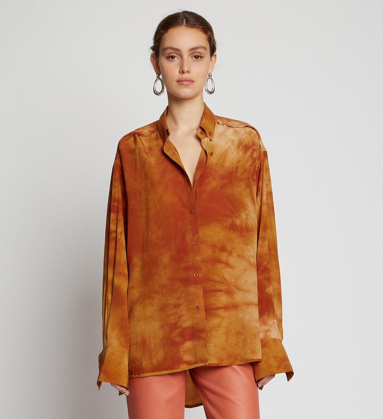 Tie Dye Silk Shirt