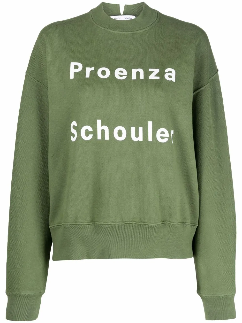 

Proenza Schouler White Label sudadera con logo estampado - Verde