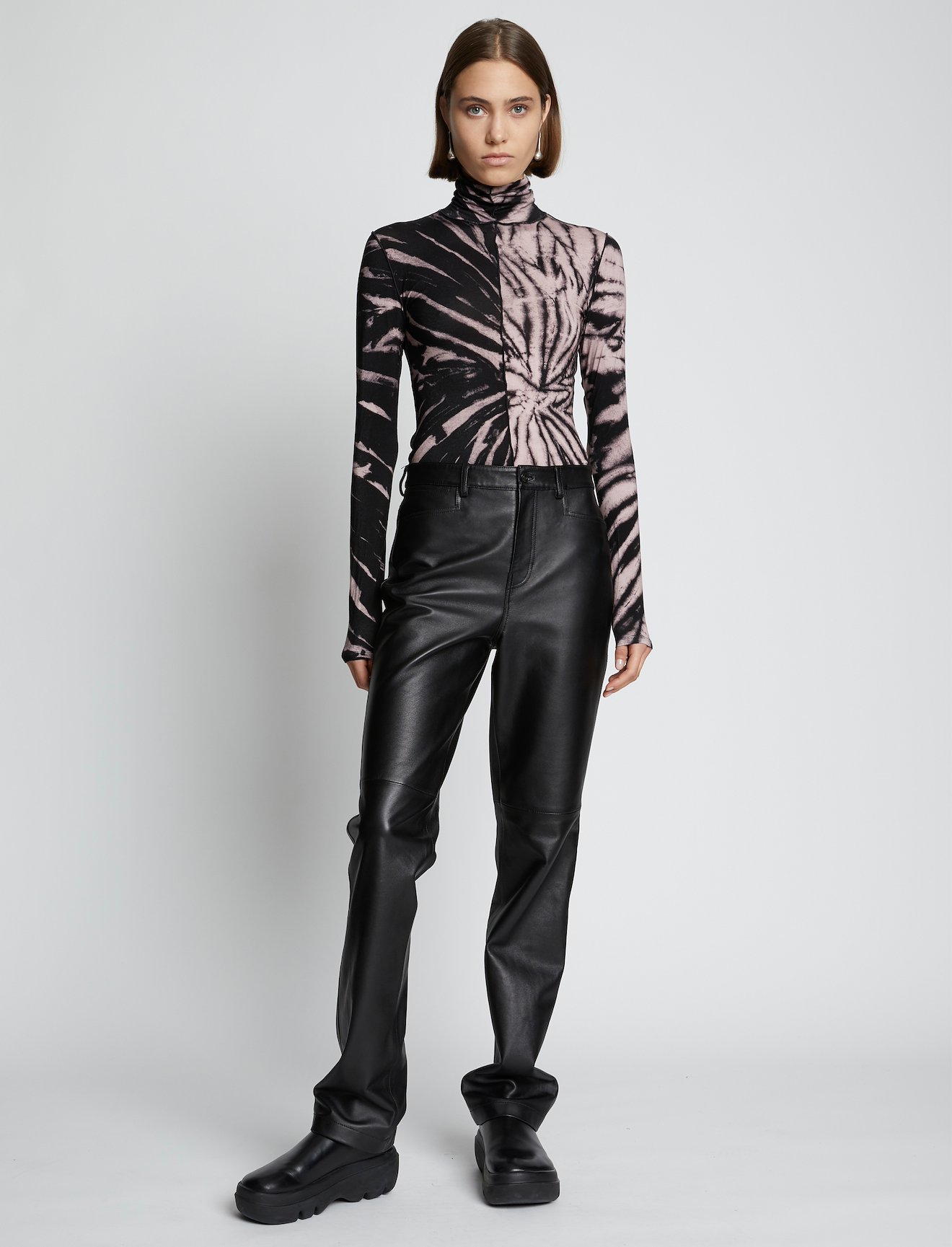 Spiral Tie Dye Turtleneck Top #1