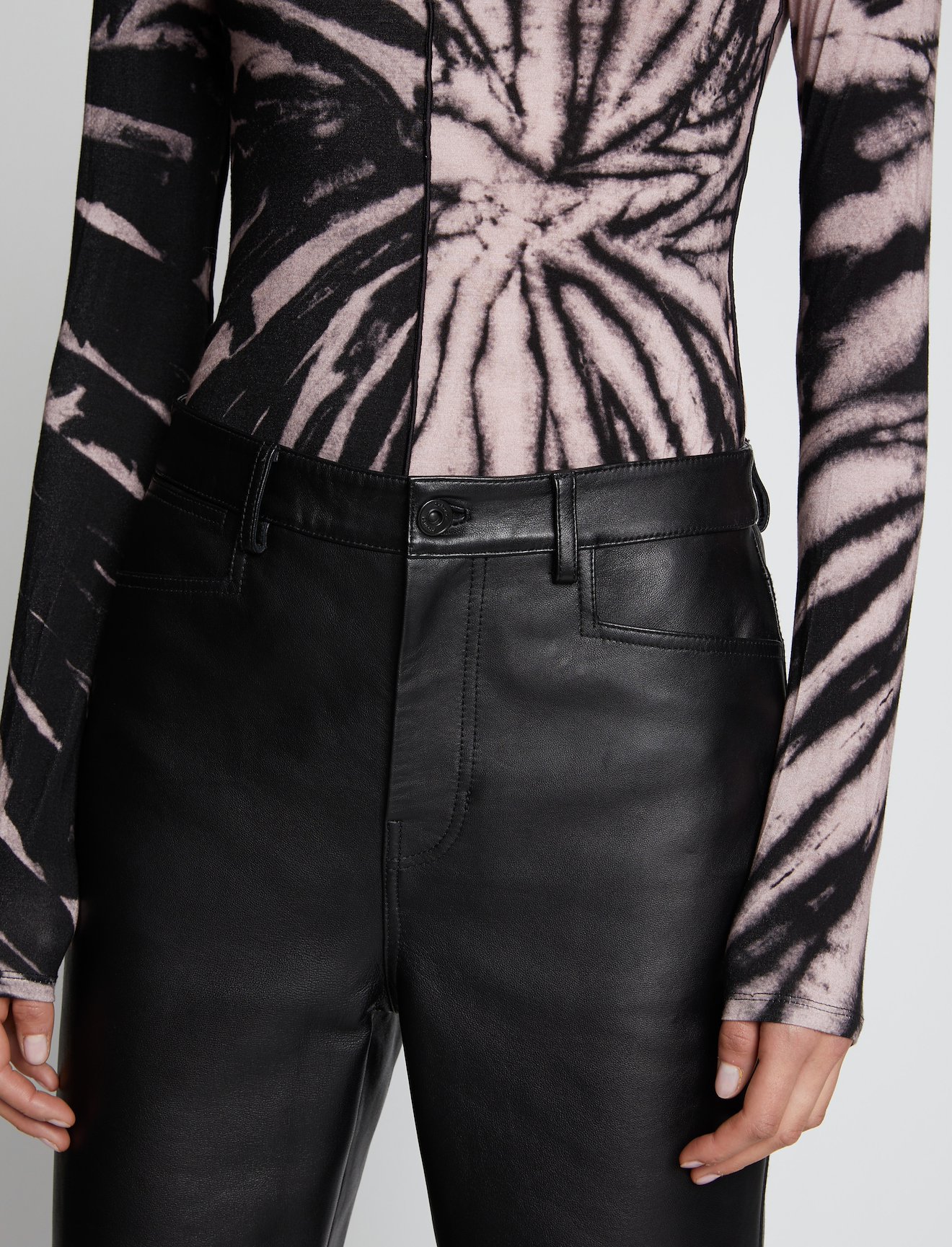 Spiral Tie Dye Turtleneck Top #4