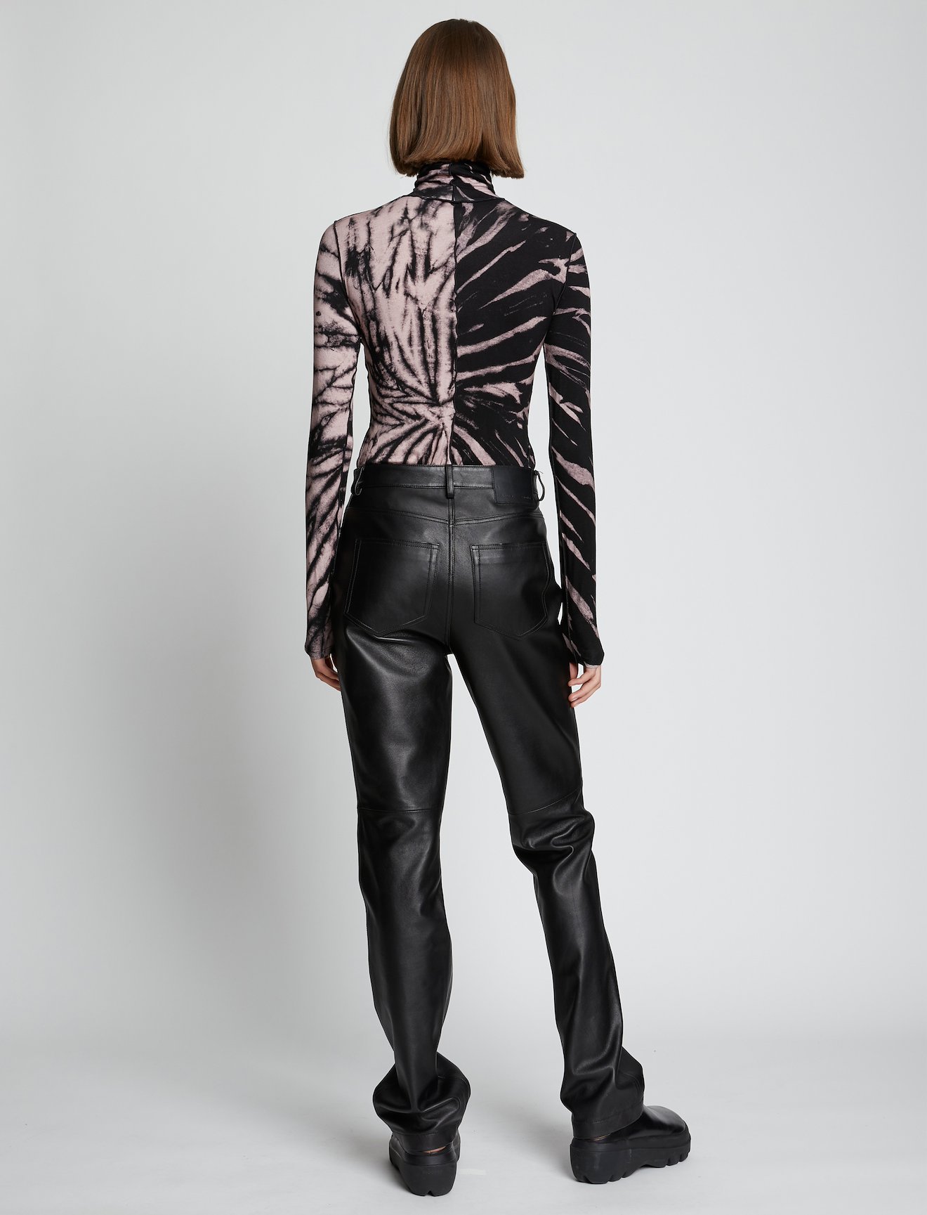 Spiral Tie Dye Turtleneck Top #3