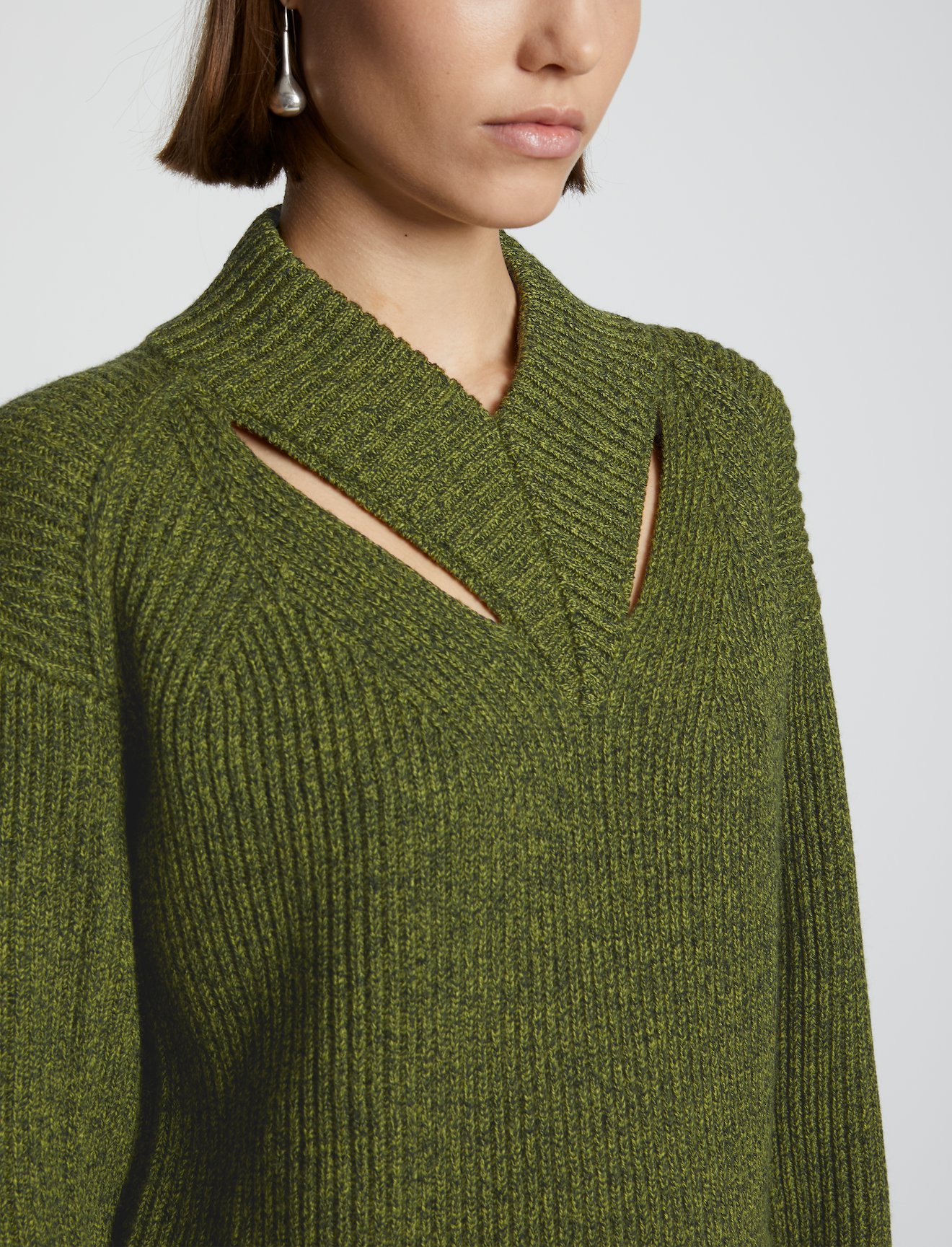 Cashmere Merino Cut Out Sweater #4