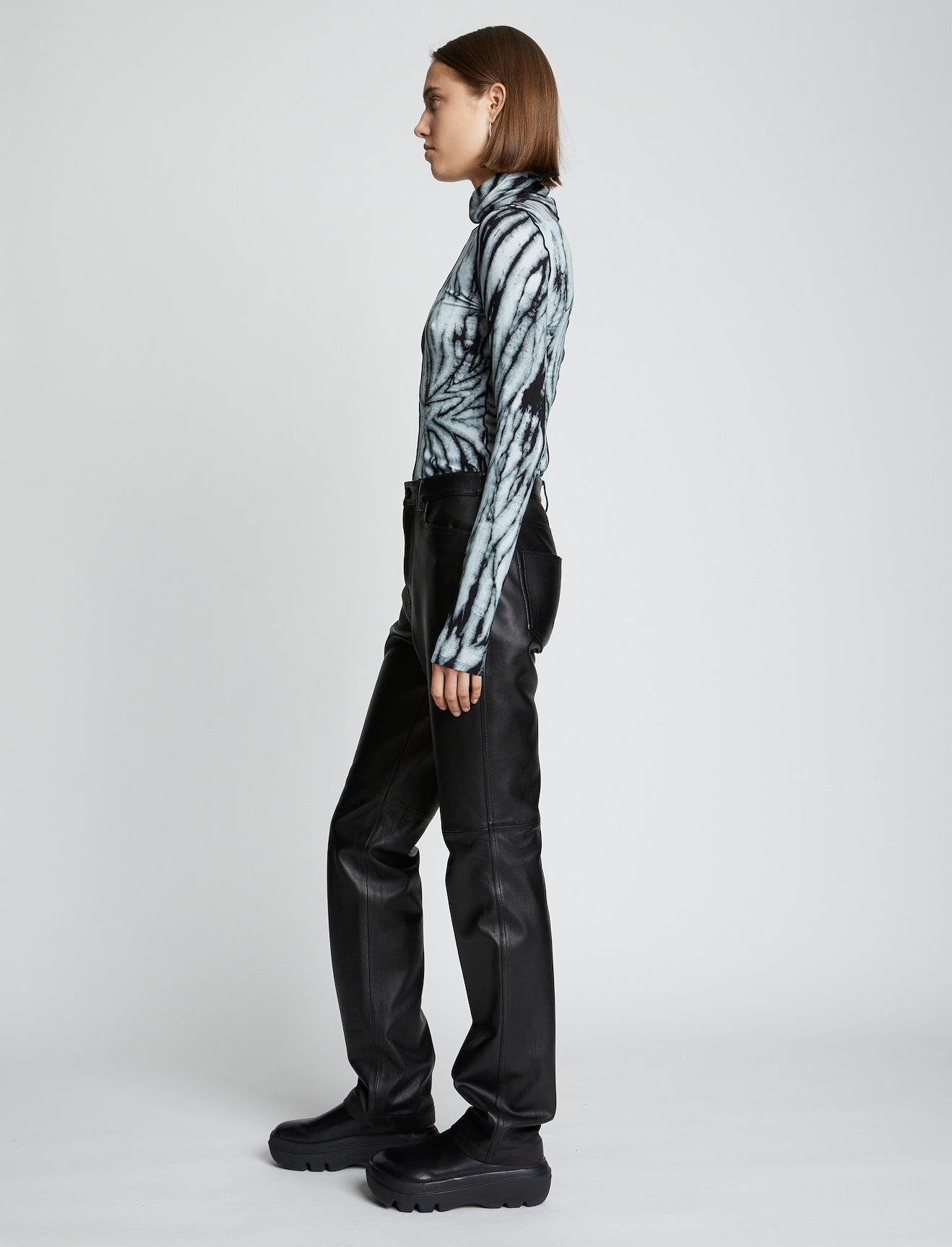 Spiral Tie Dye Turtleneck Top #2