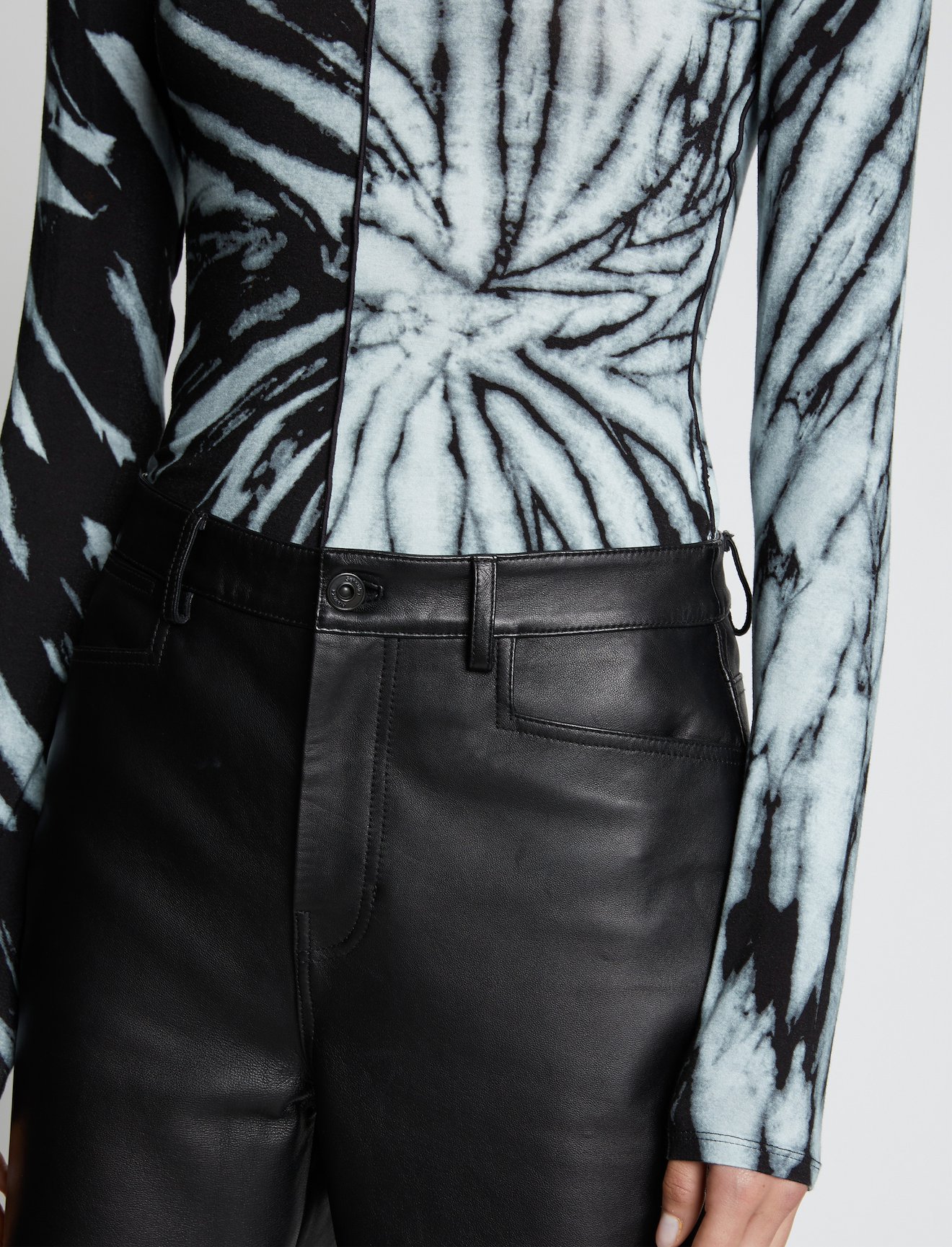 Spiral Tie Dye Turtleneck Top #4
