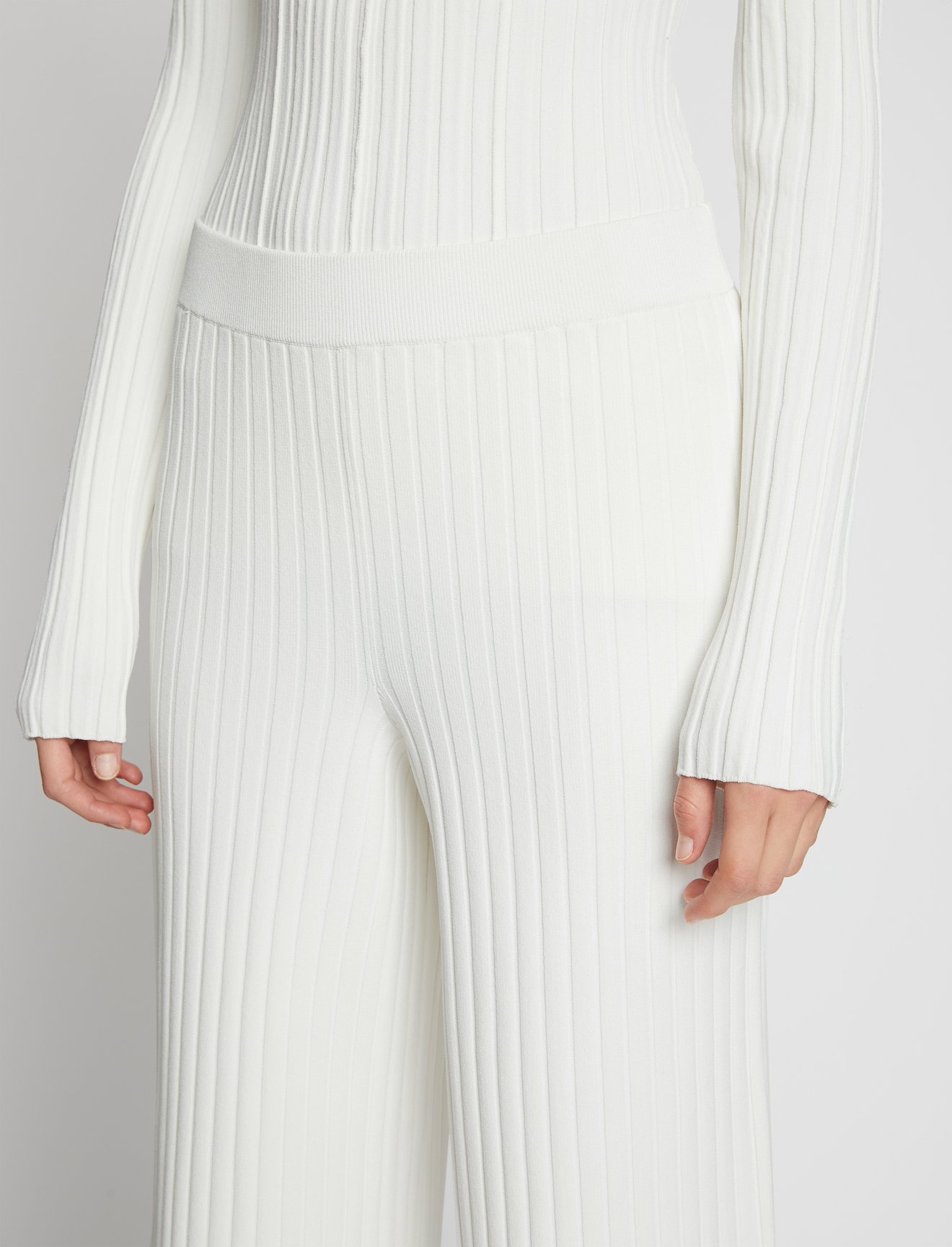 Lightweight Rib Knit Pants #3