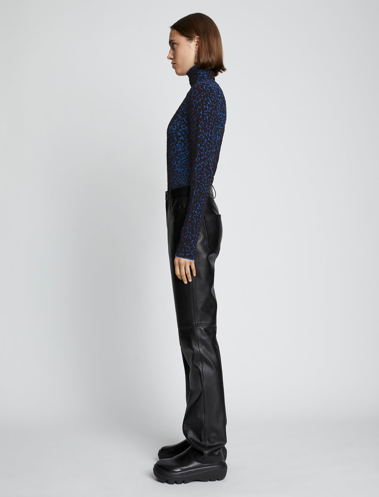 Dot Jacquard Turtleneck Sweater #2
