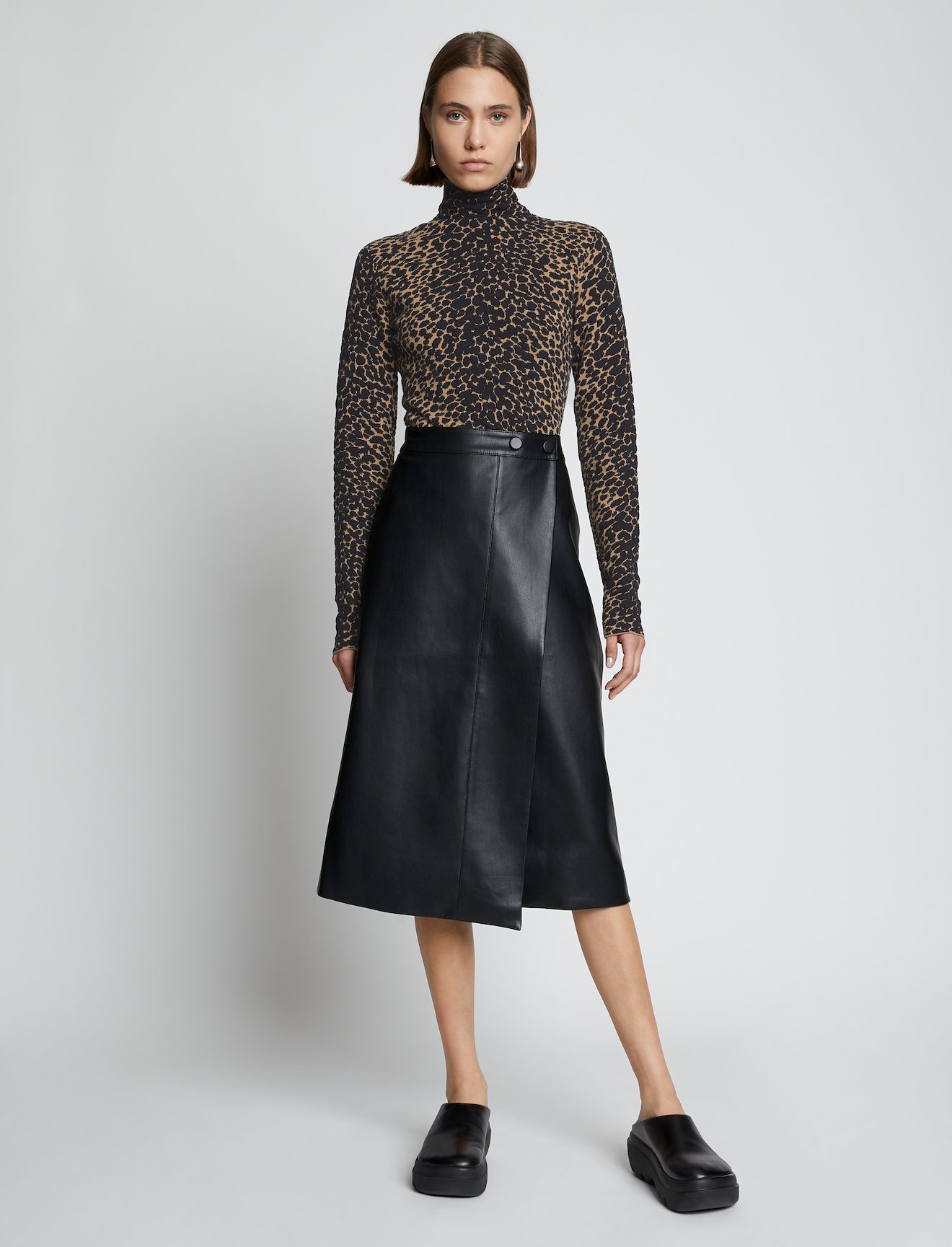 Dot Jacquard Turtleneck Sweater #1