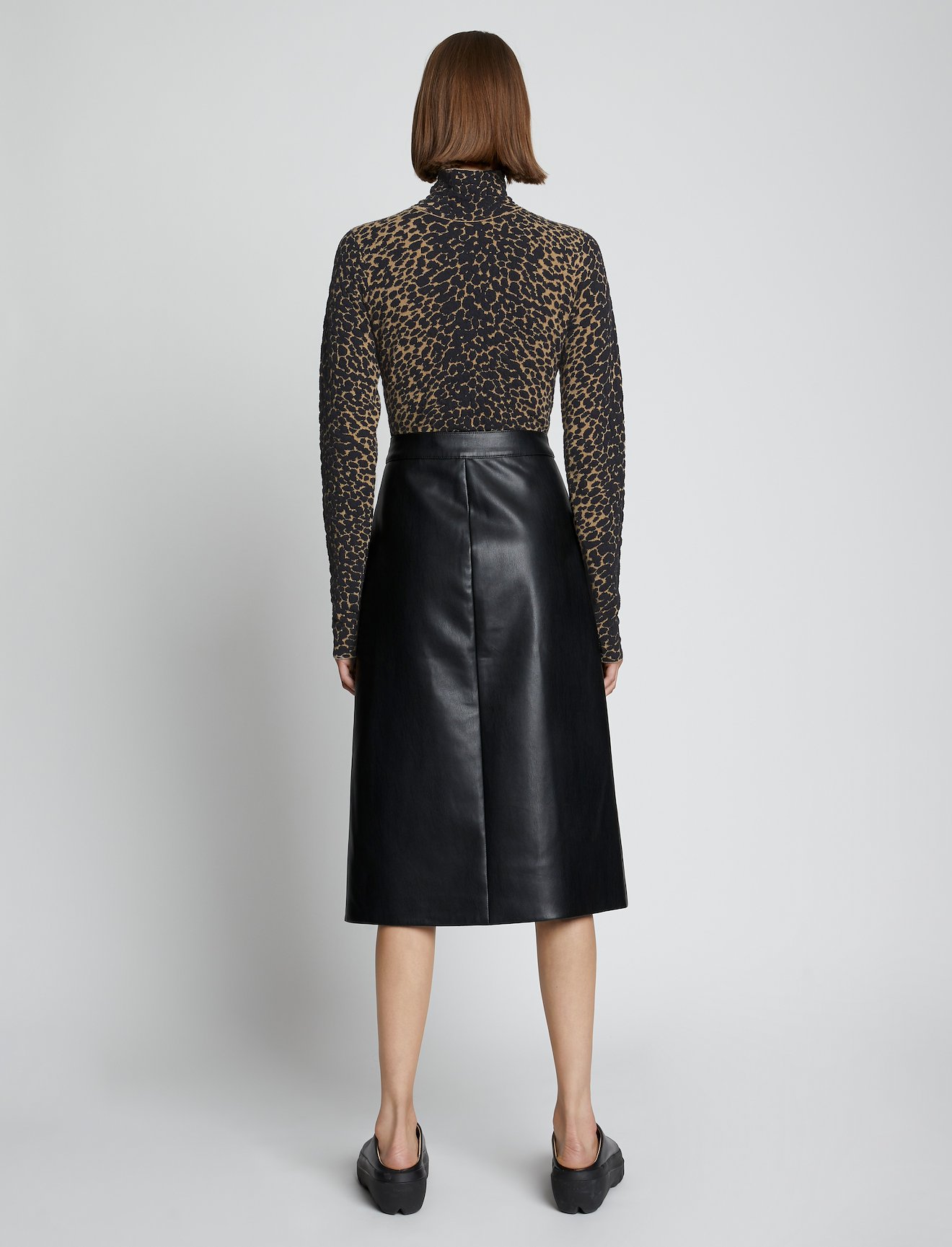 Dot Jacquard Turtleneck Sweater #3