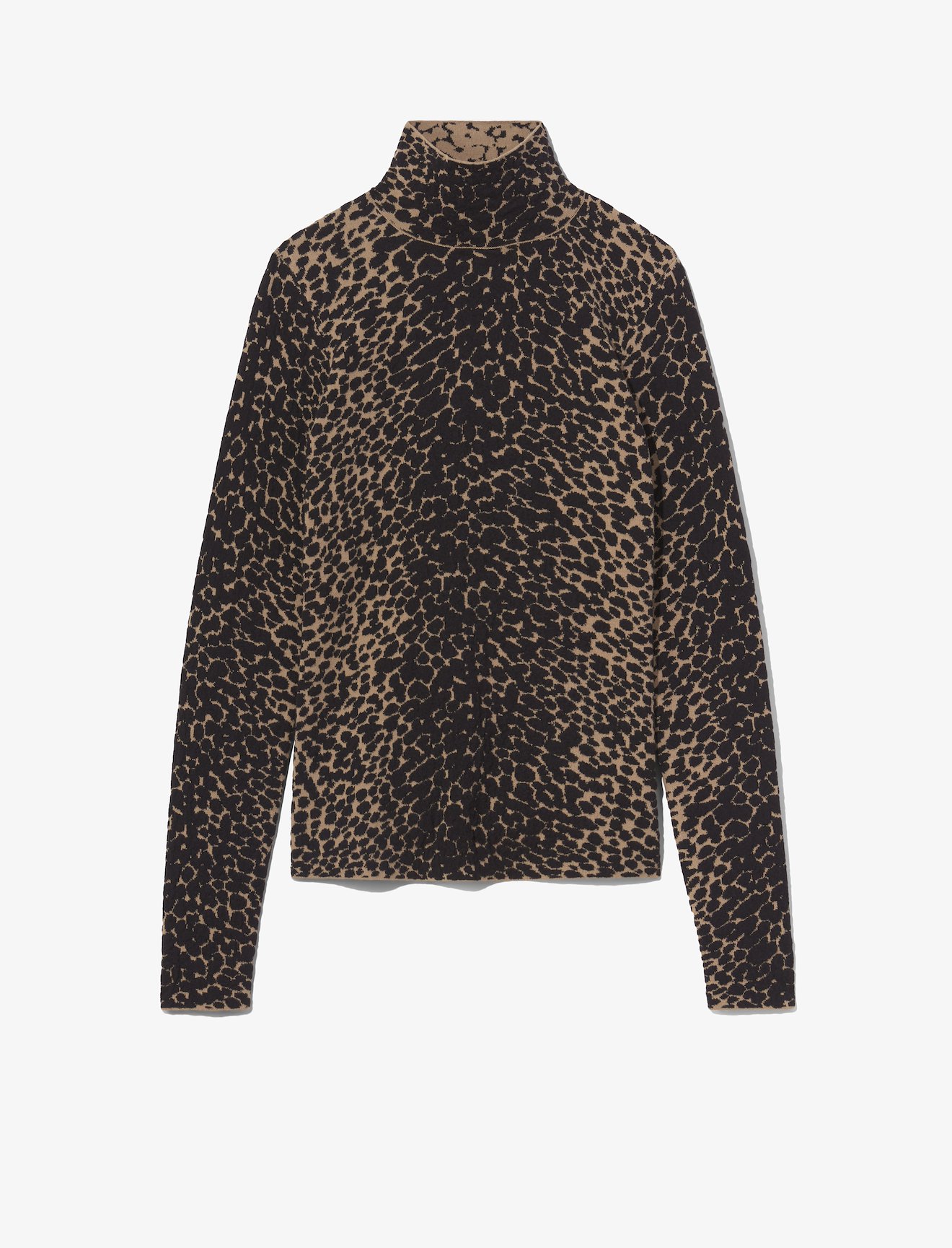 Dot Jacquard Turtleneck Sweater #5