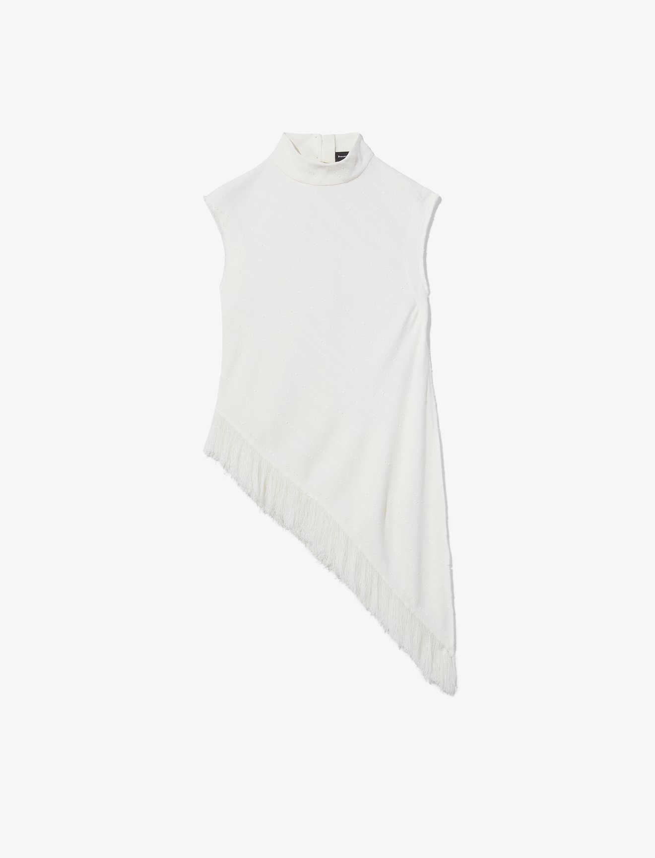 Textured Fringe Crepe Top #4