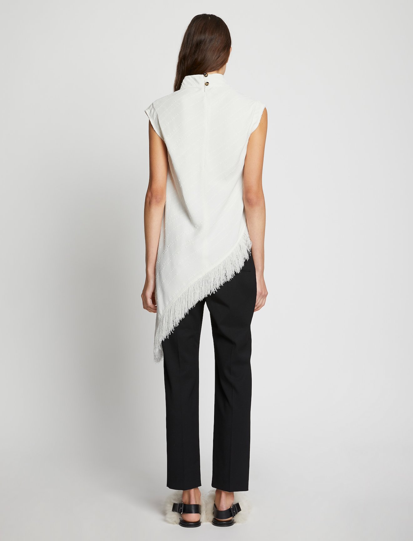 Textured Fringe Crepe Top #2