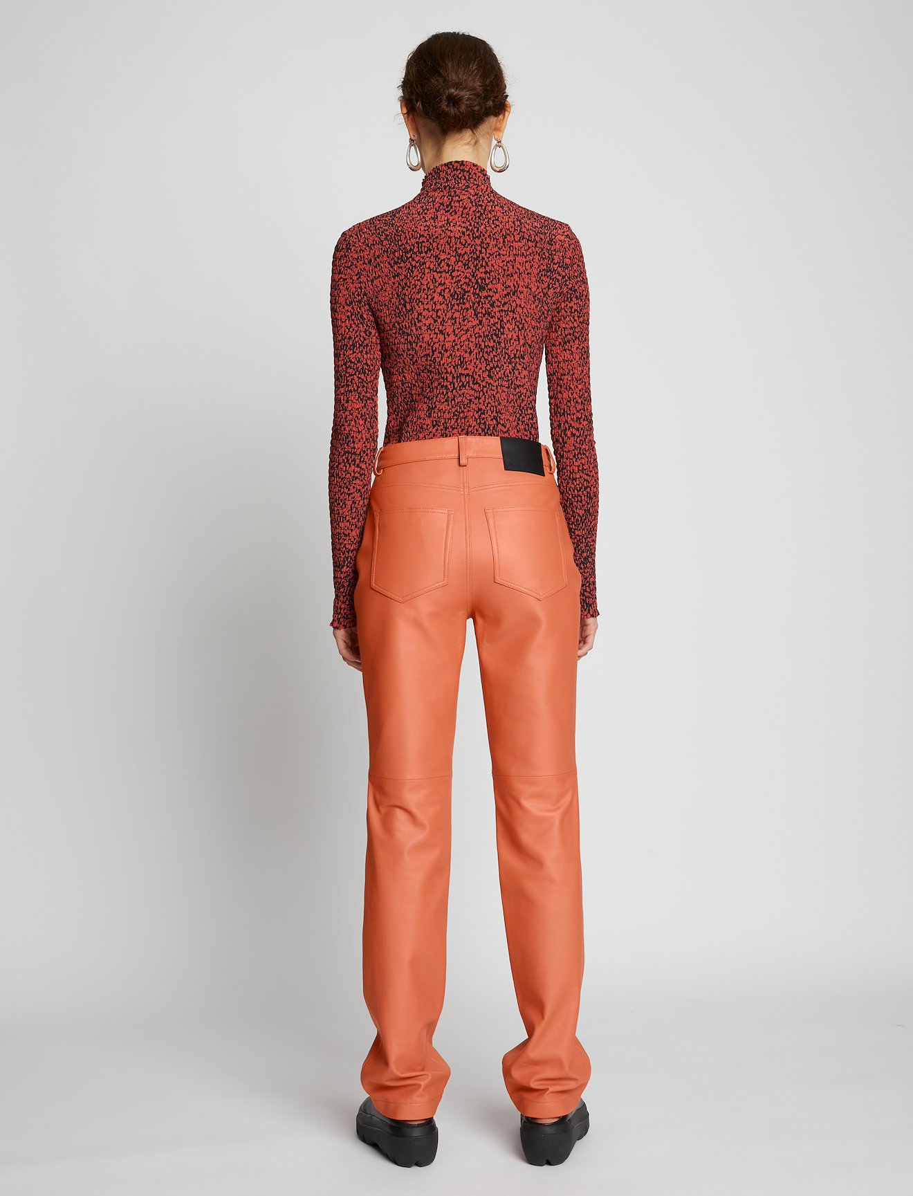 Leather Straight Pants #2