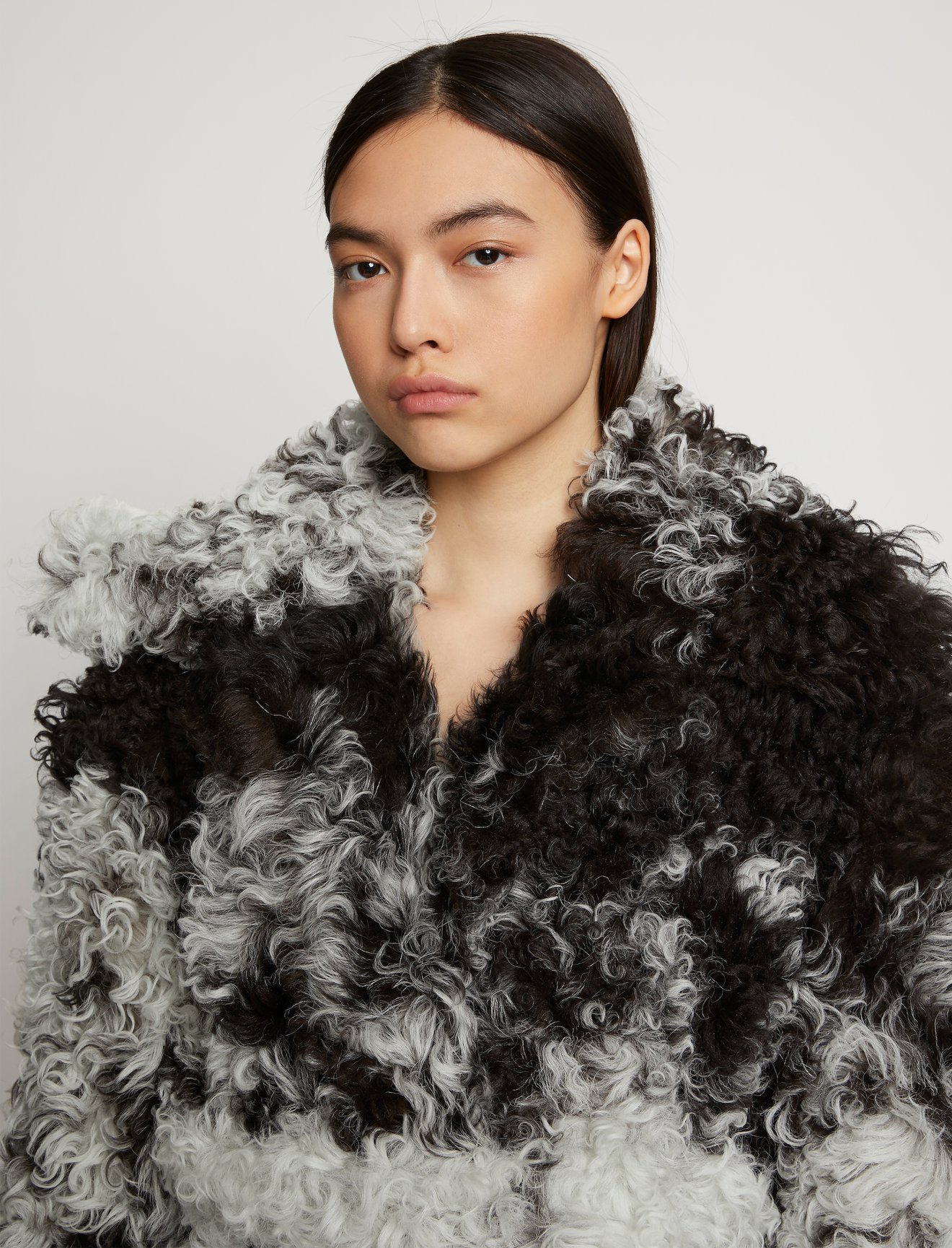 Spotted Shearling Coat #3
