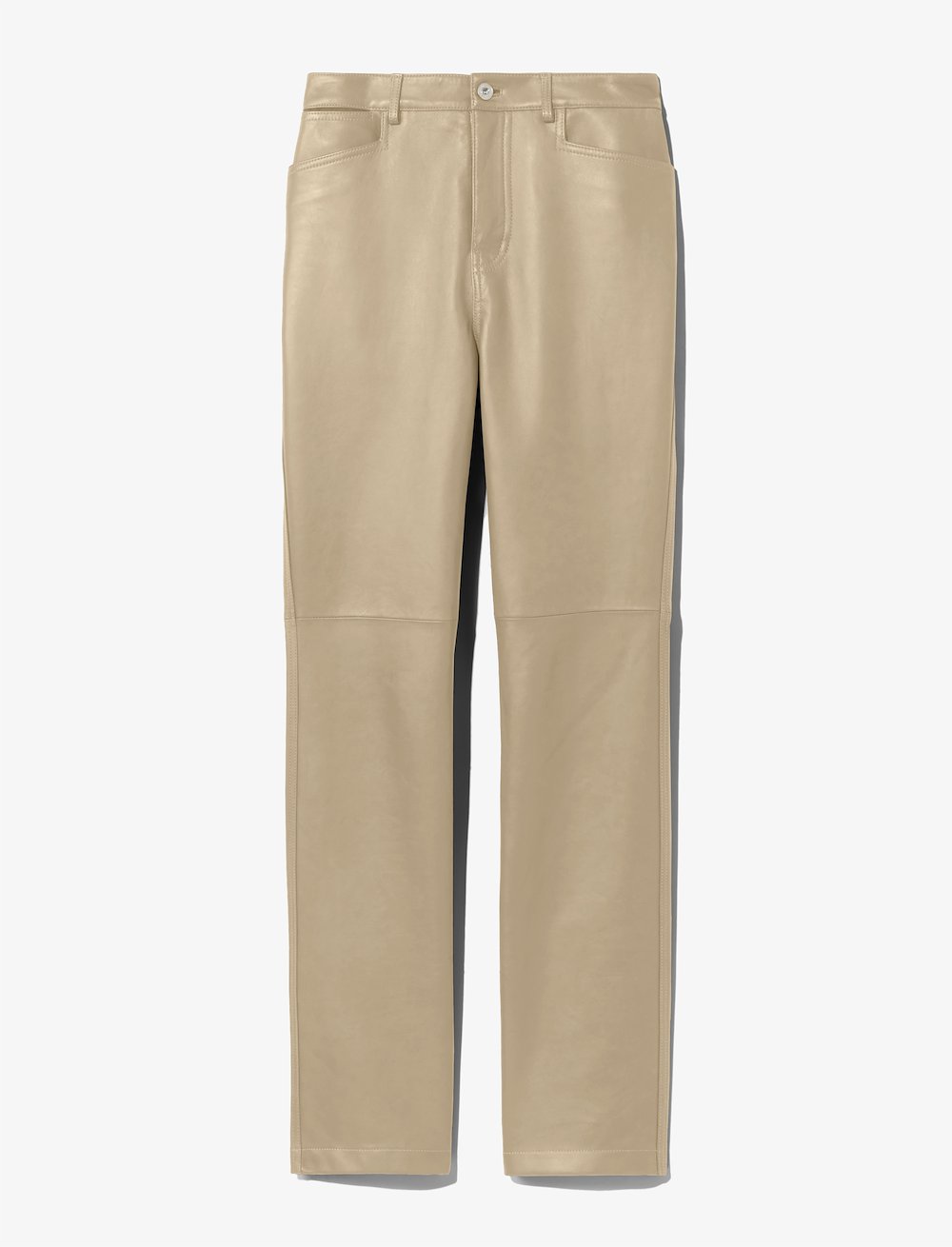 Leather Straight Pants