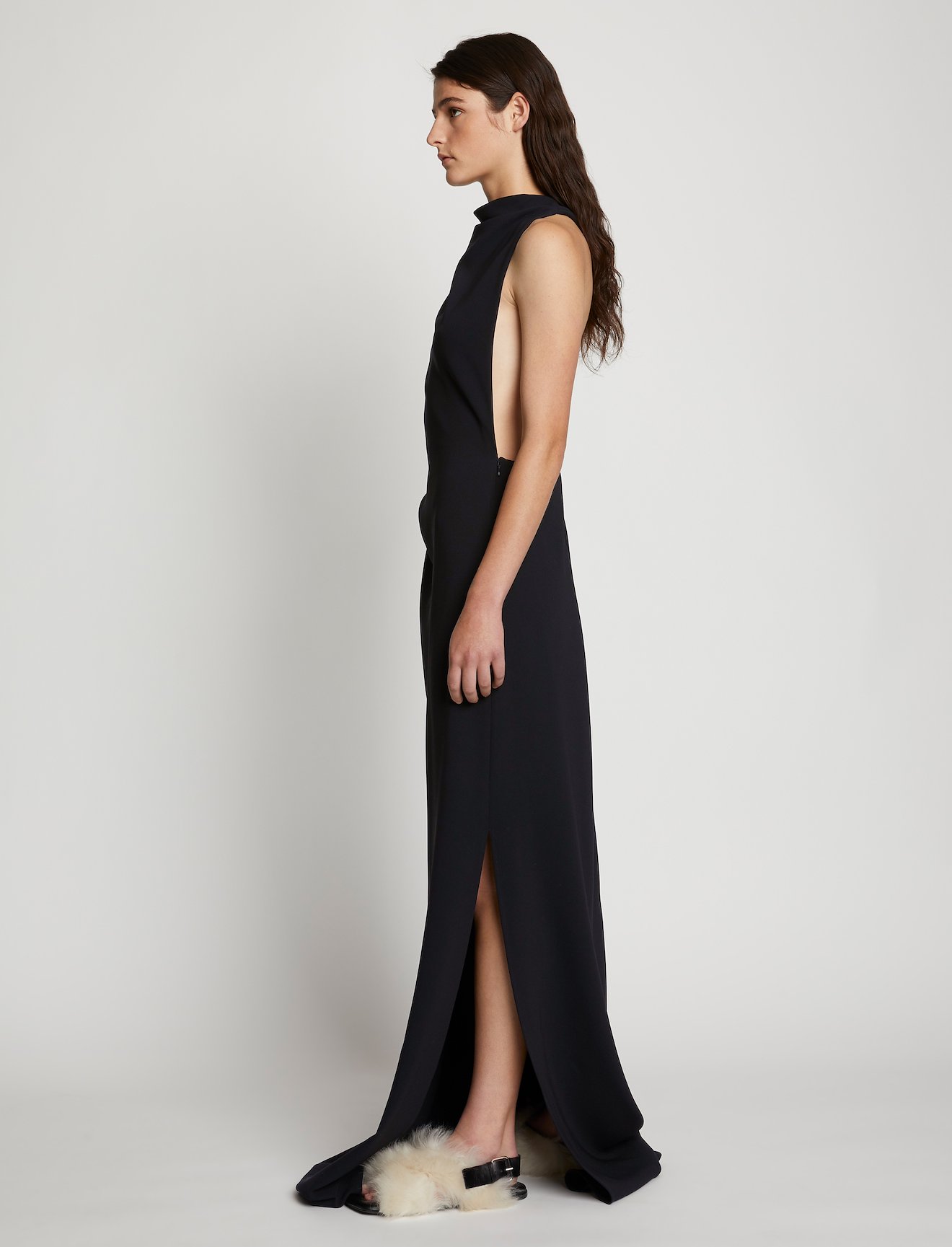 Matte Crepe Backless Dress #1