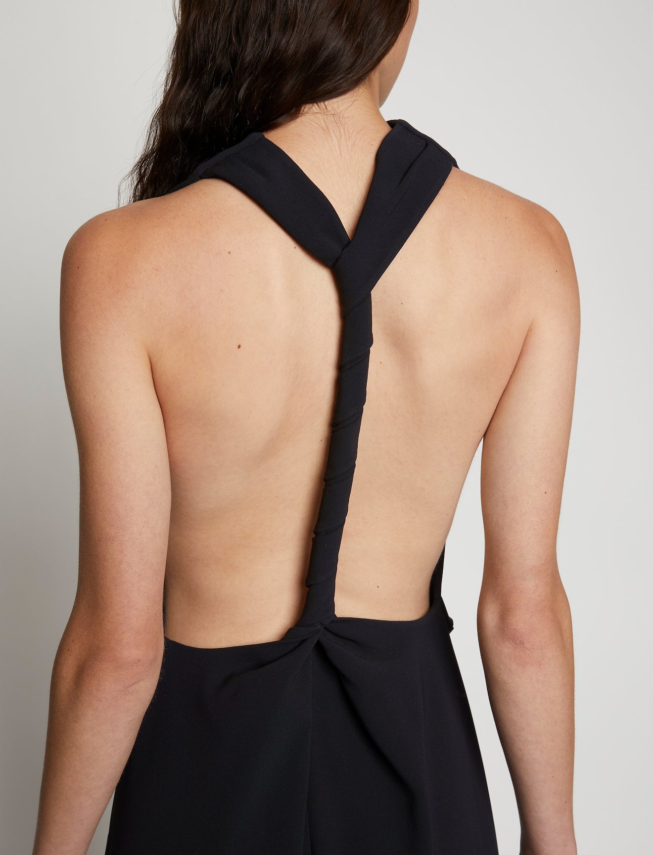 Matte Crepe Backless Dress #3