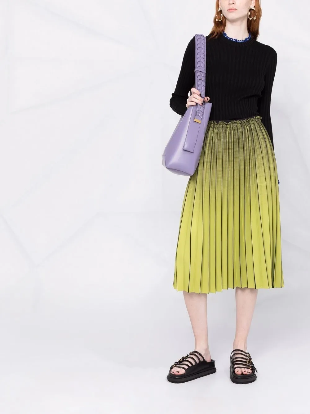 Proenza Schouler Top met ruche afwerking - Zwart