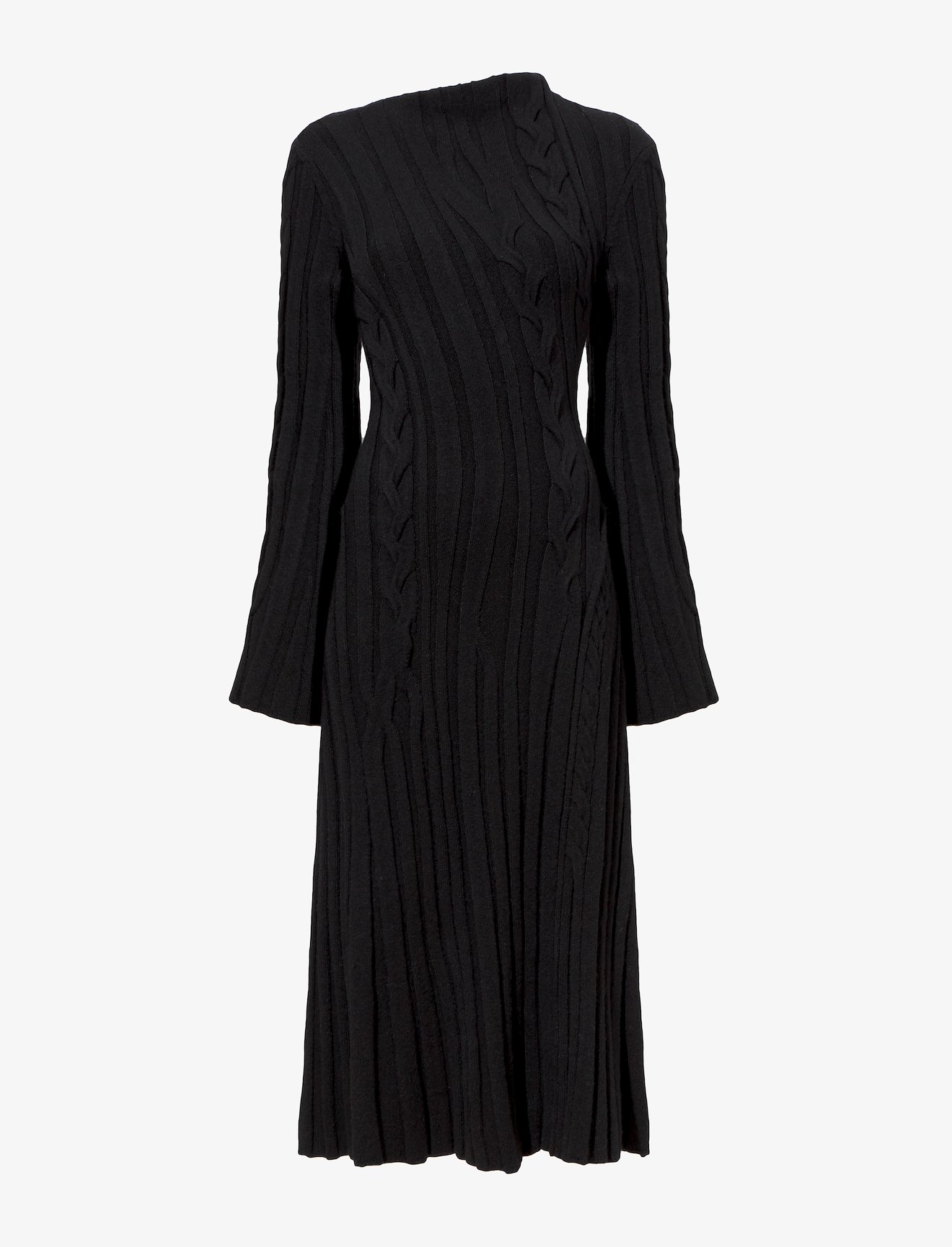Bias Cable Knit Dress #4