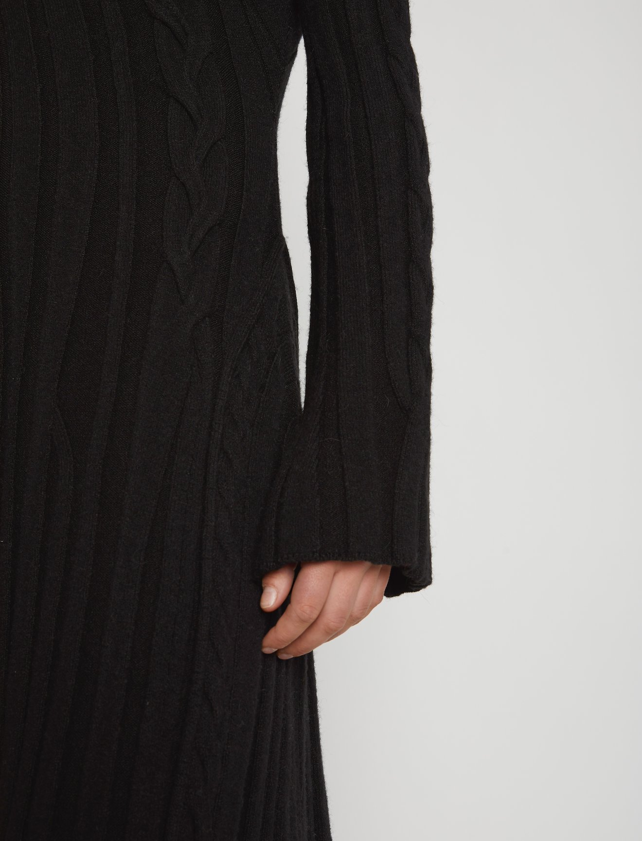 Bias Cable Knit Dress #3