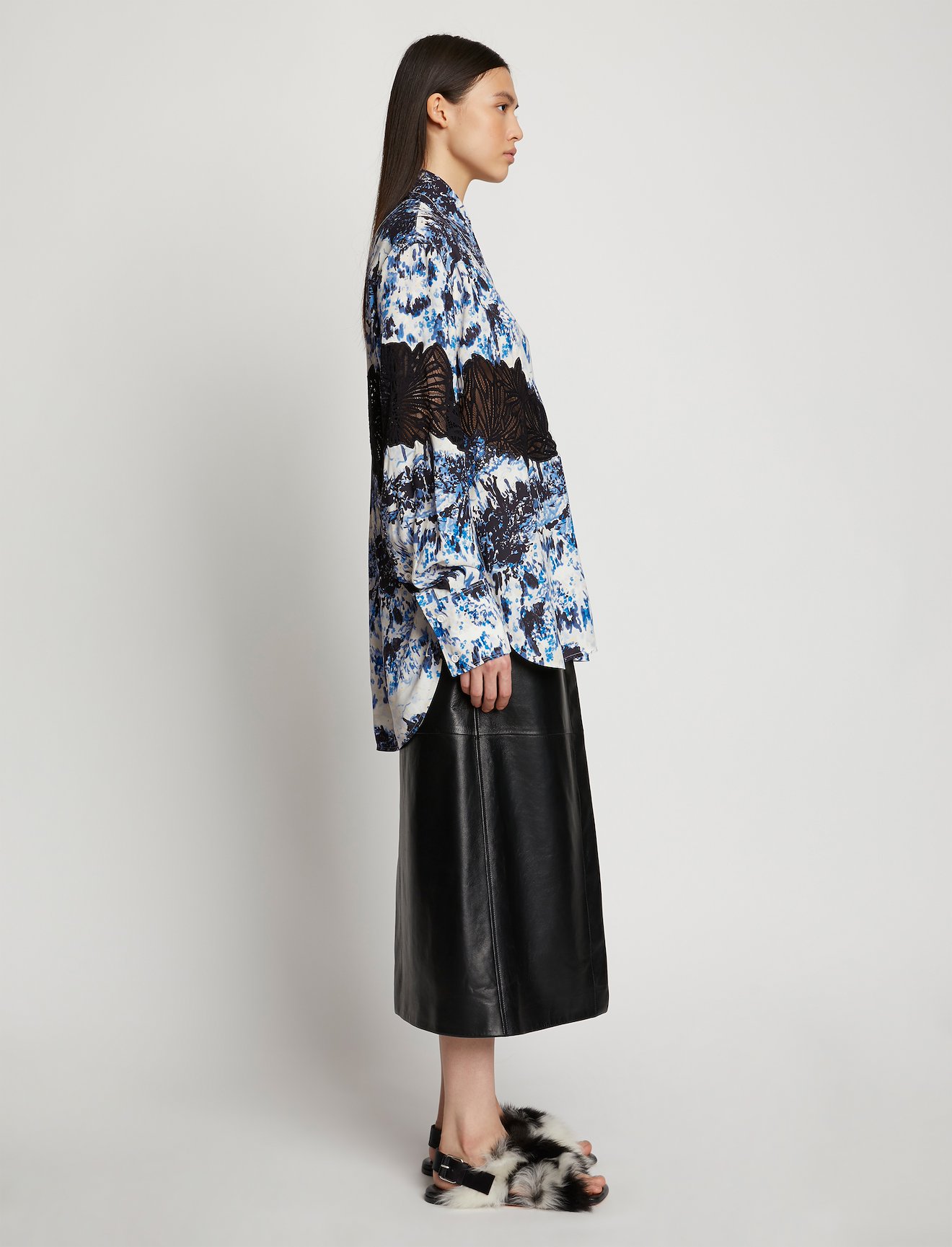 Embroidered Scenic Print Shirt #2