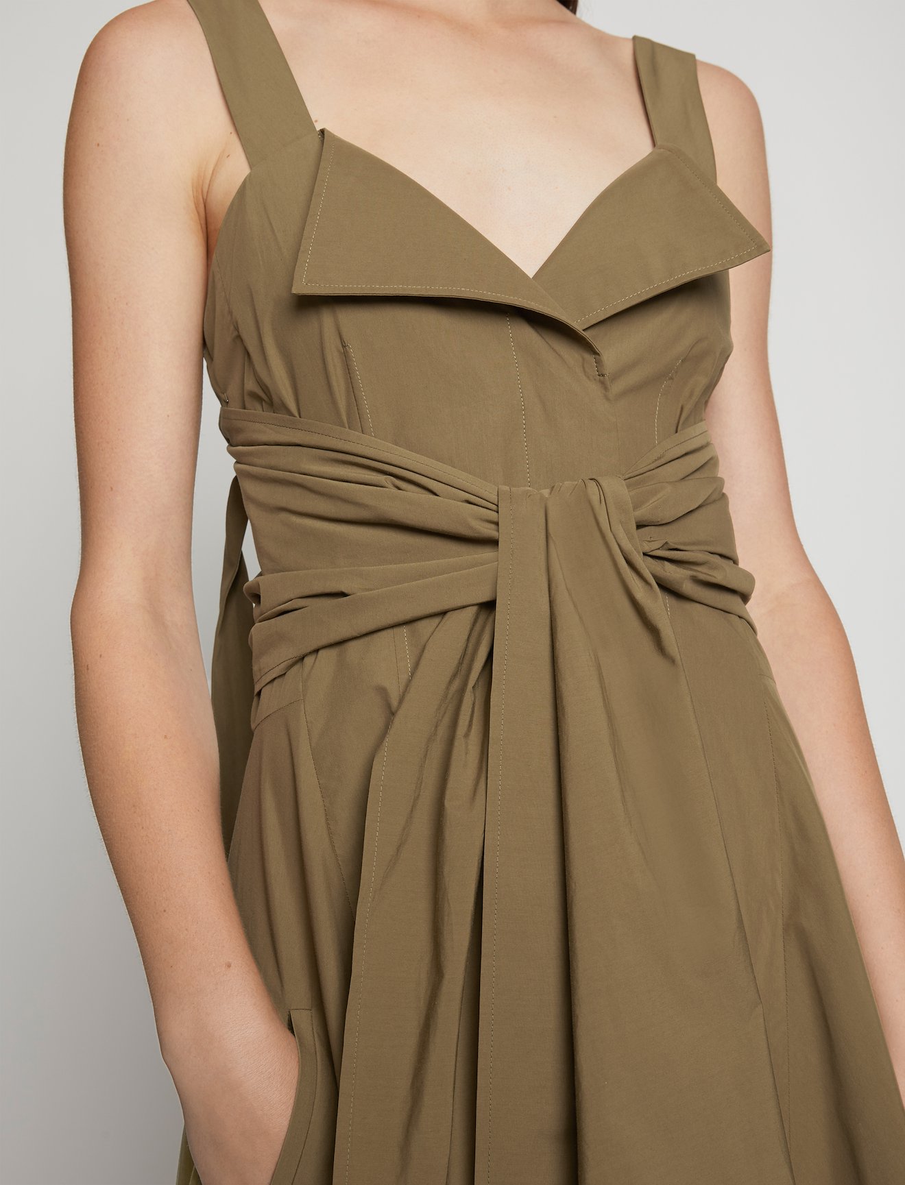 Poplin Waist Tie Dress #3