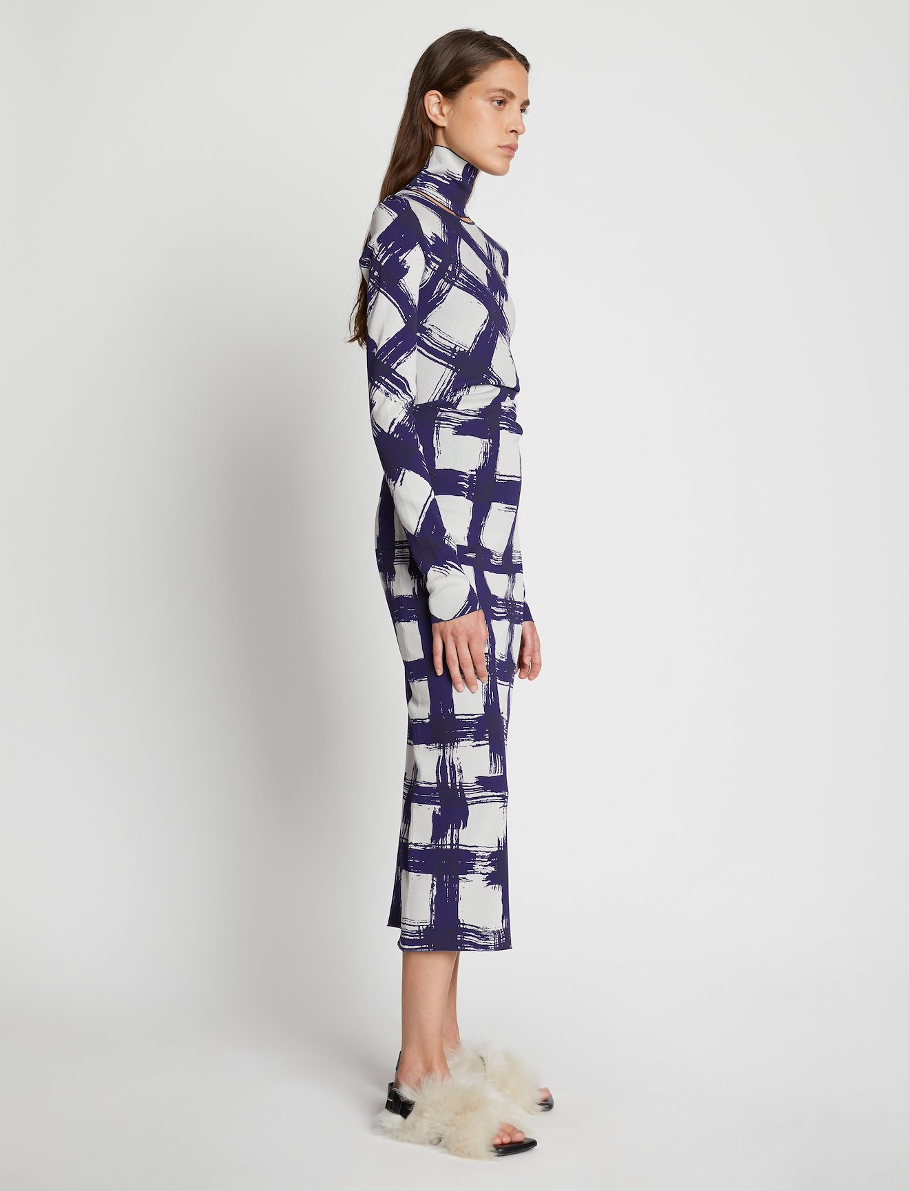 Gingham Jacquard Dress #1